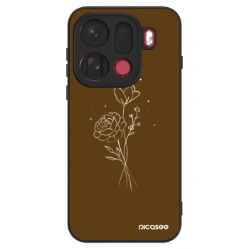 Szilikon tok erre a típusra OPPO Find X9 Pro - Brown flowers