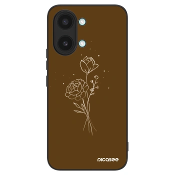 Szilikon tok erre a típusra Xiaomi Poco X8 Pro Max - Brown flowers
