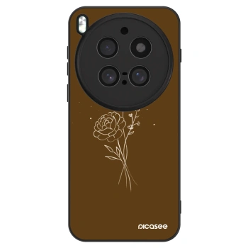 Szilikon tok erre a típusra Vivo X300 Pro - Brown flowers
