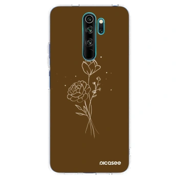 Tok az alábbi mobiltelefonokra Xiaomi Redmi Note 8 Pro - Brown flowers