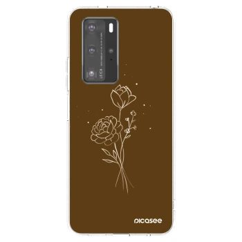 Tok az alábbi mobiltelefonokra Huawei P40 Pro - Brown flowers