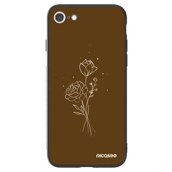 Picasee ULTIMATE CASE Apple iPhone 7 - készülékre - Brown flowers