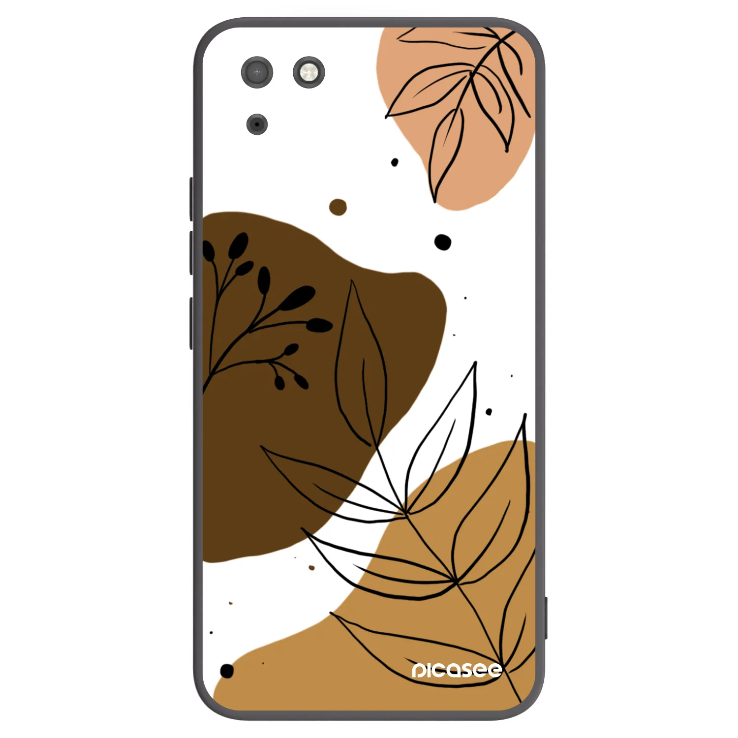 Picasee fekete szilikon tok az alábbi mobiltelefonokra Huawei Y5P - Boho style