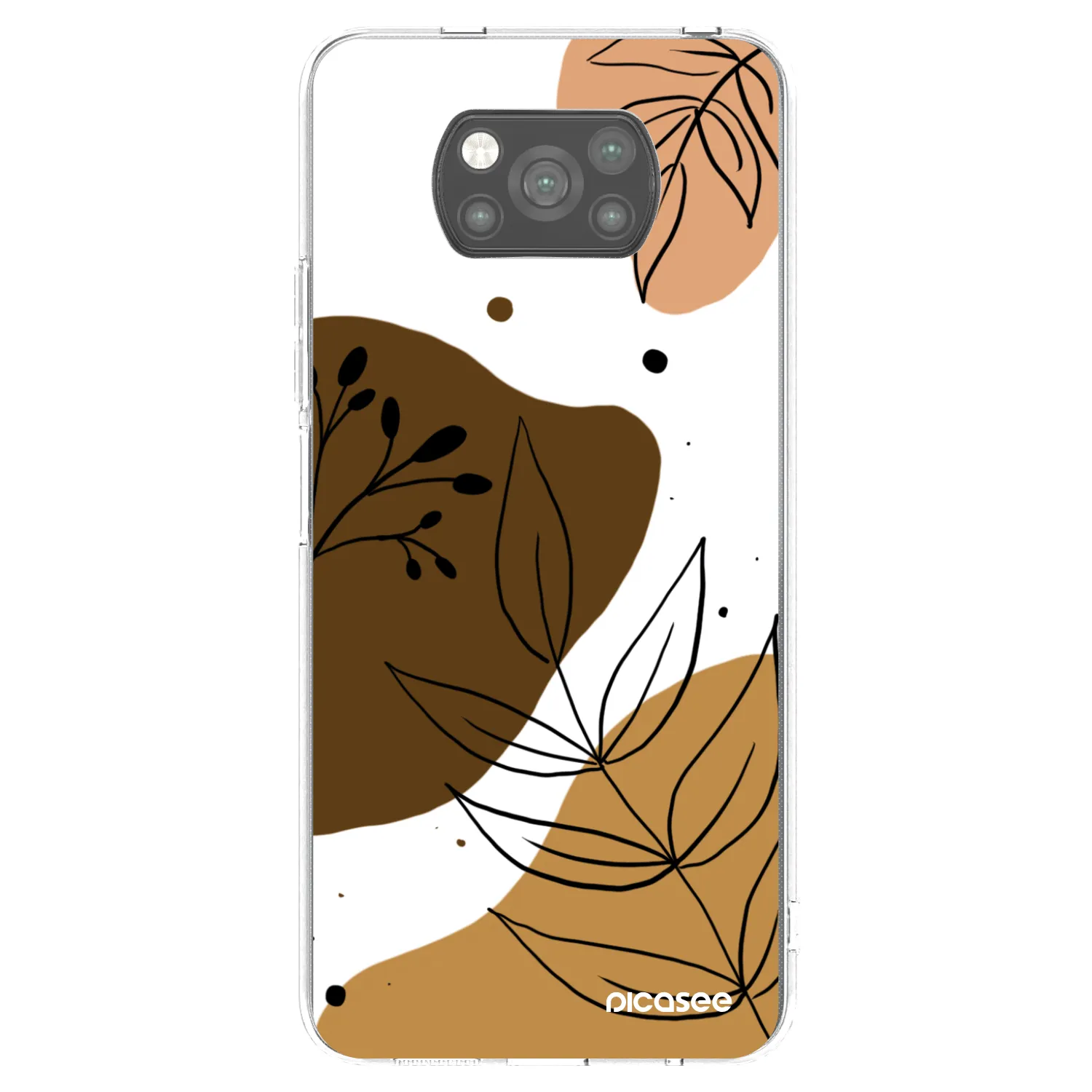Picasee fekete szilikon tok az alábbi mobiltelefonokra Xiaomi Poco X3 - Boho style