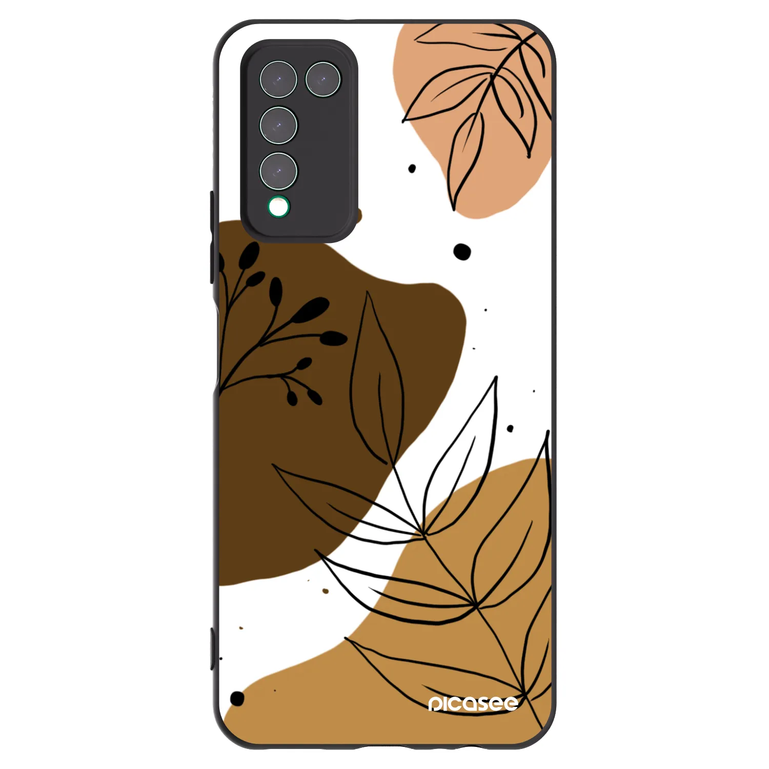 Picasee fekete szilikon tok az alábbi mobiltelefonokra Honor 10X Lite - Boho style