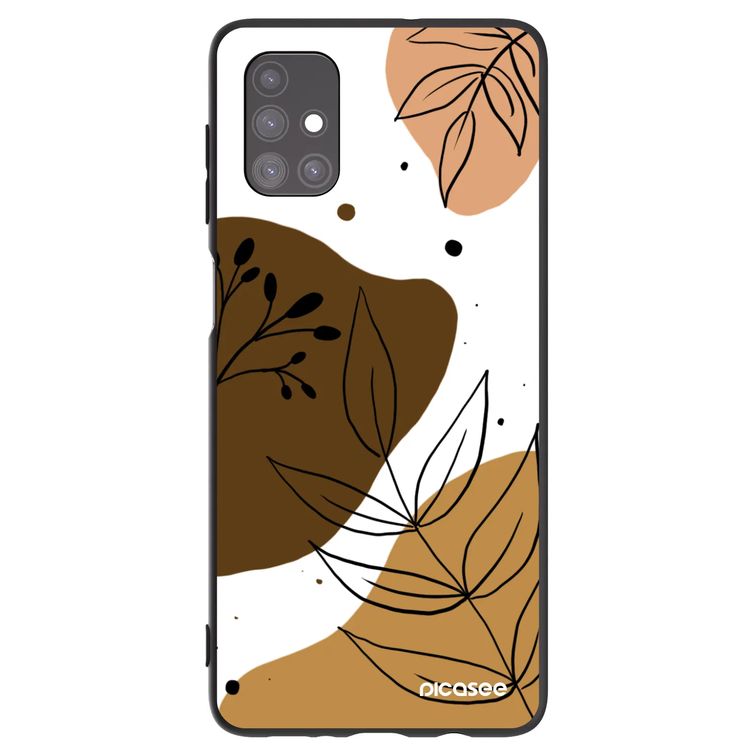 Picasee fekete szilikon tok az alábbi mobiltelefonokra Samsung Galaxy M51 M515F - Boho style