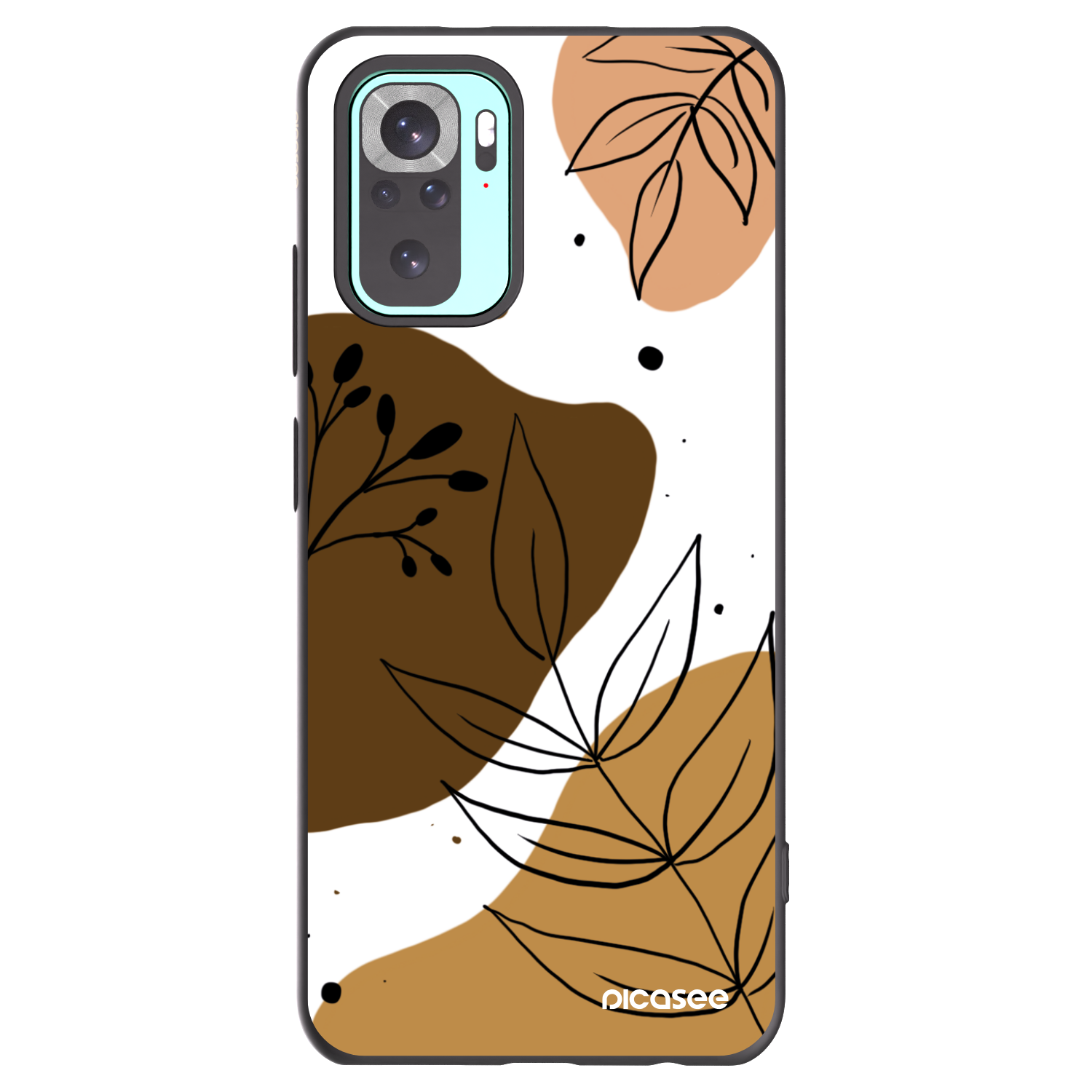 Picasee fekete szilikon tok az alábbi mobiltelefonokra Xiaomi Redmi Note 10 Pro - Boho style