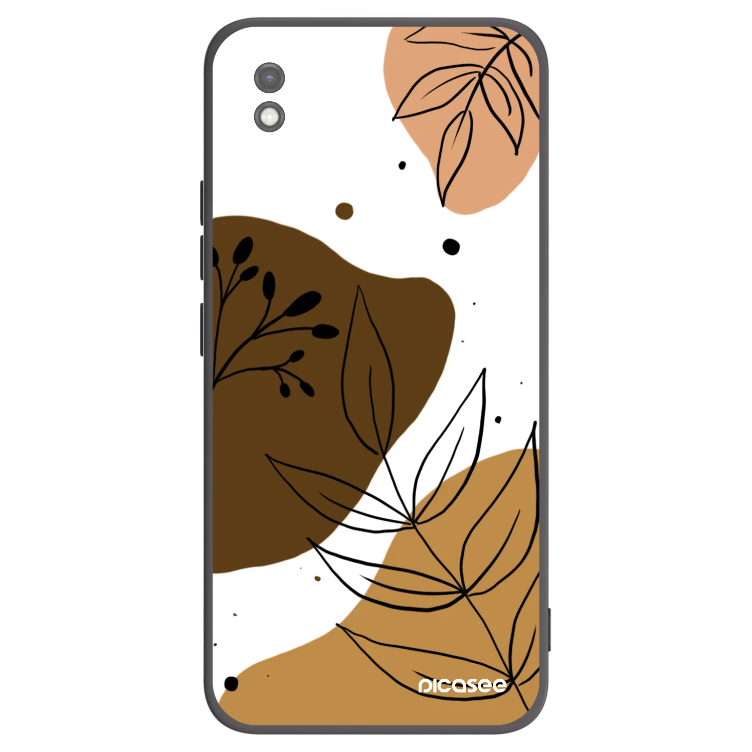 Picasee fekete szilikon tok az alábbi mobiltelefonokra Xiaomi Redmi 9AT - Boho style