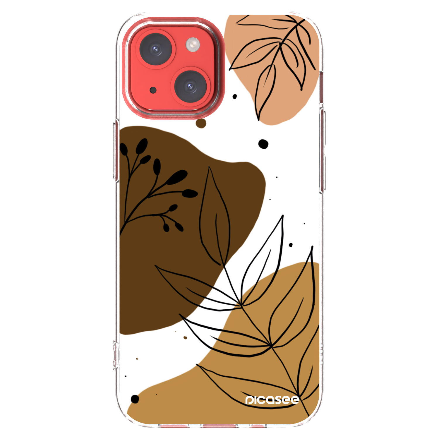 Picasee átlátszó szilikon tok az alábbi mobiltelefonokra Apple iPhone 13 mini - Boho style