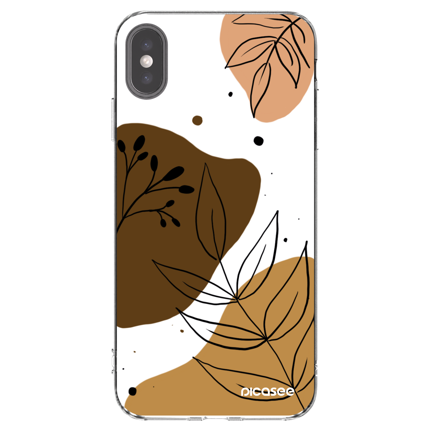 Picasee átlátszó szilikon tok az alábbi mobiltelefonokra Apple iPhone XS Max - Boho style