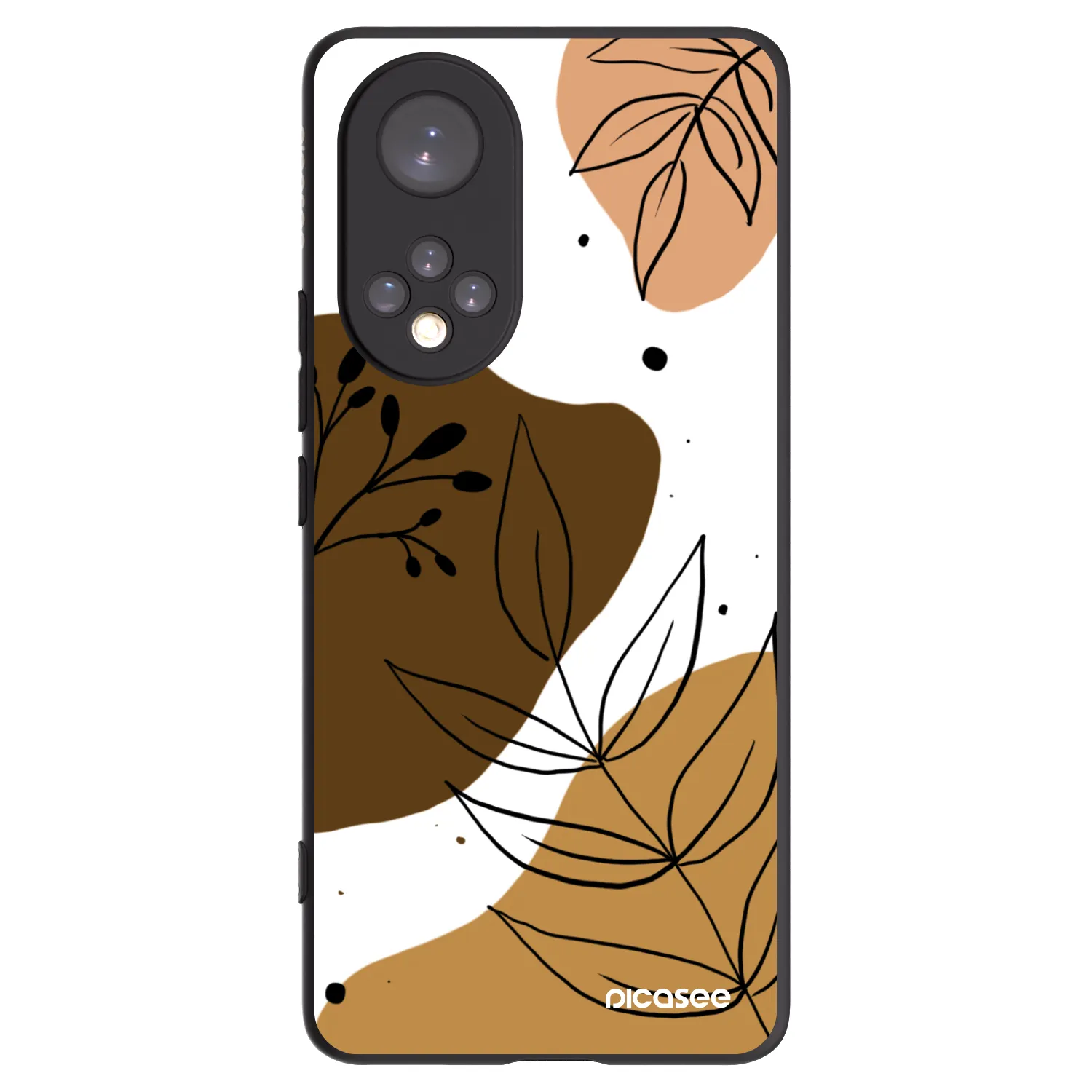 Picasee fekete szilikon tok az alábbi mobiltelefonokra Honor 50 5G - Boho style