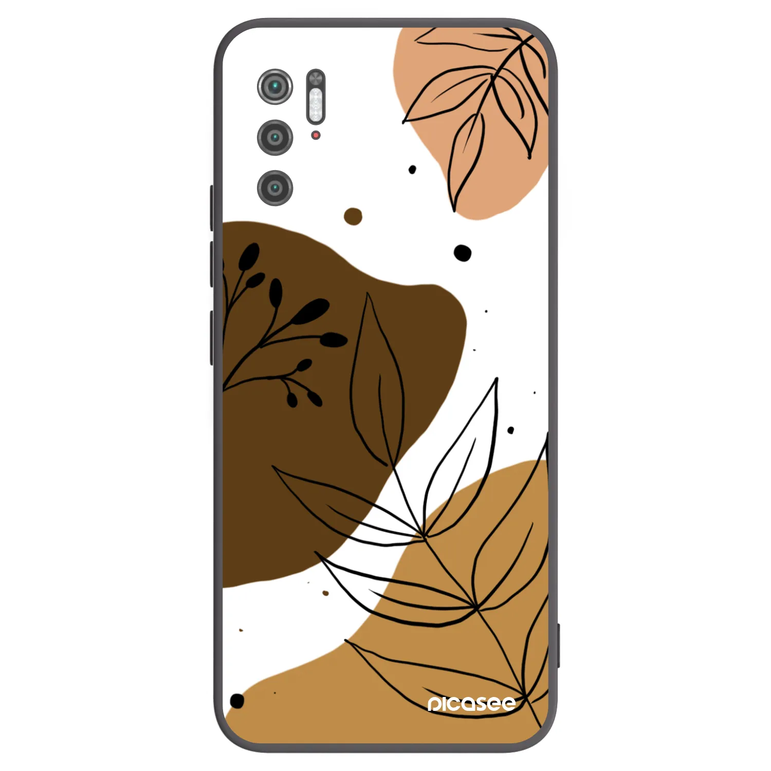 Picasee fekete szilikon tok az alábbi mobiltelefonokra Xiaomi Poco M3 Pro 5G - Boho style
