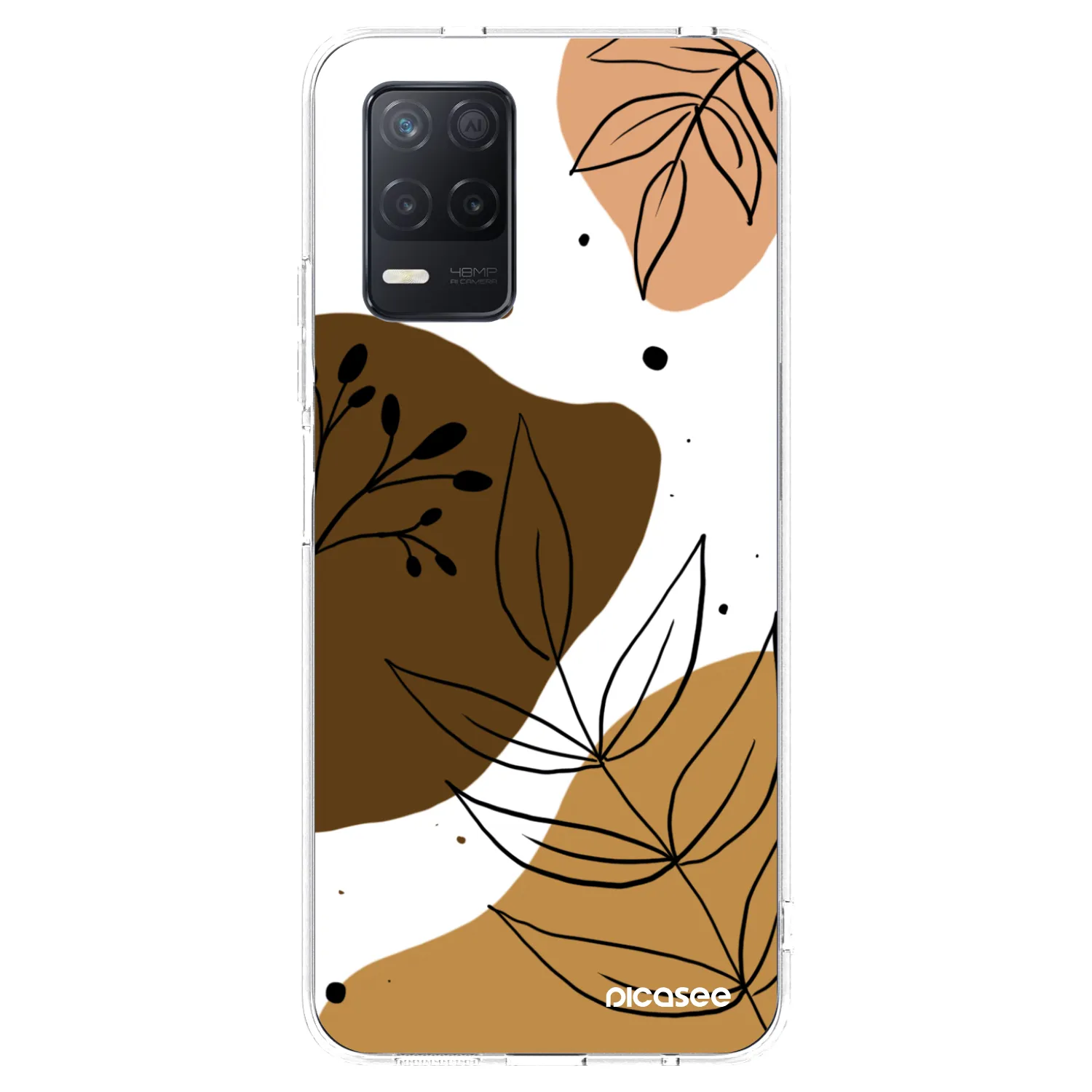 Picasee átlátszó szilikon tok az alábbi mobiltelefonokra Realme 8 5G - Boho style