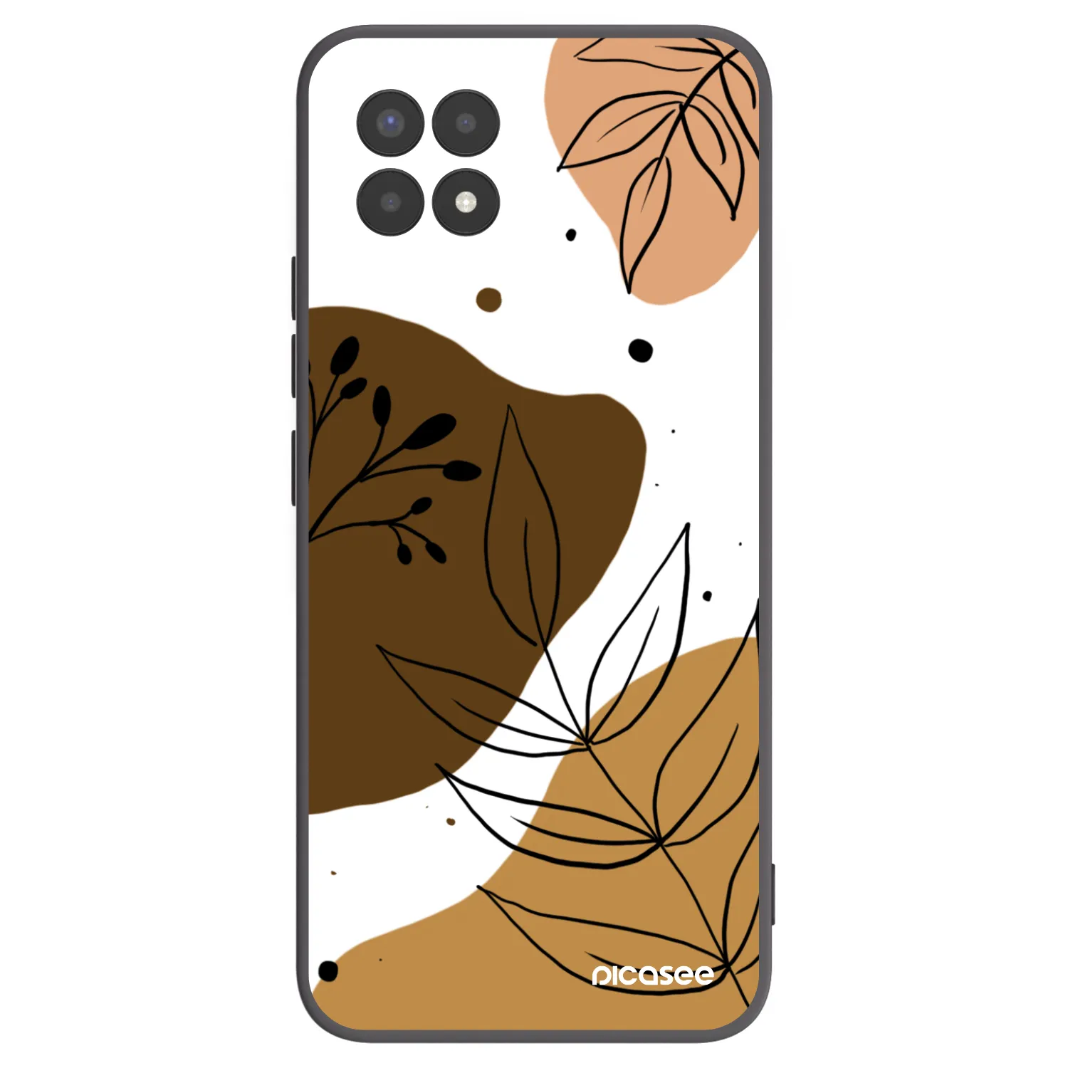 Picasee fekete szilikon tok az alábbi mobiltelefonokra Realme 8i - Boho style