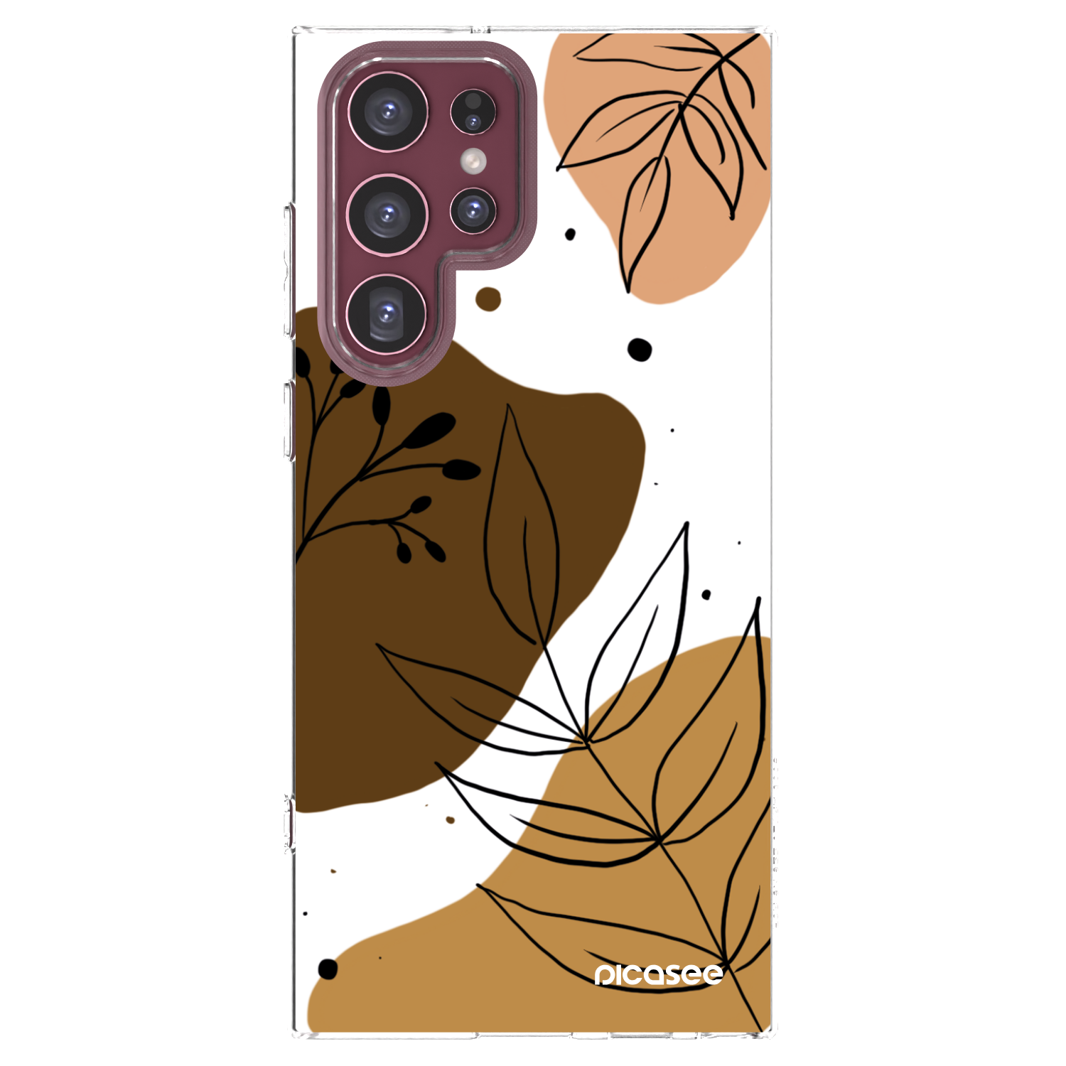Picasee átlátszó szilikon tok az alábbi mobiltelefonokra Samsung Galaxy S22 Ultra 5G - Boho style