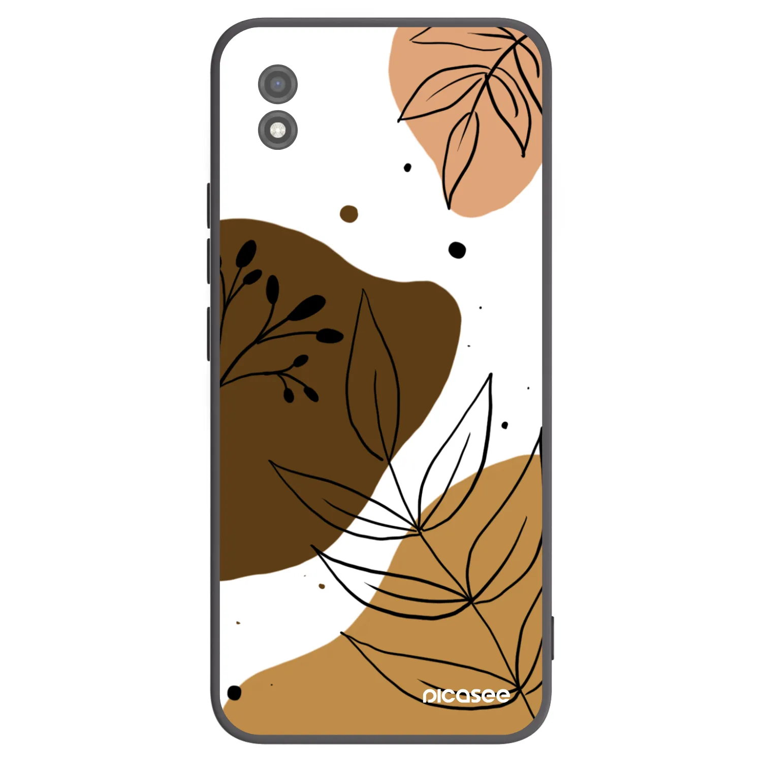 Picasee fekete szilikon tok az alábbi mobiltelefonokra Realme C11 (2021) - Boho style