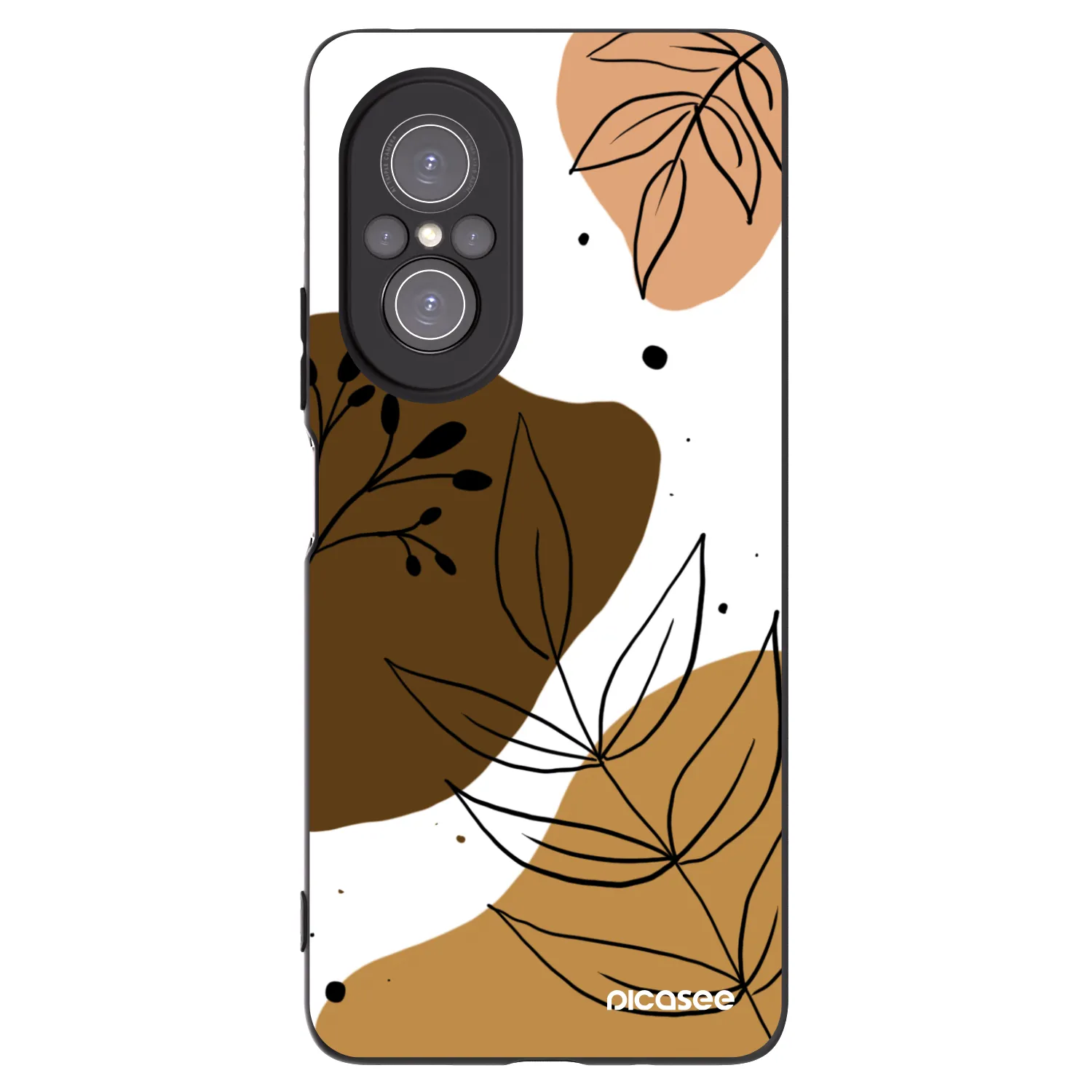 Picasee fekete szilikon tok az alábbi mobiltelefonokra Huawei Nova 9 SE - Boho style