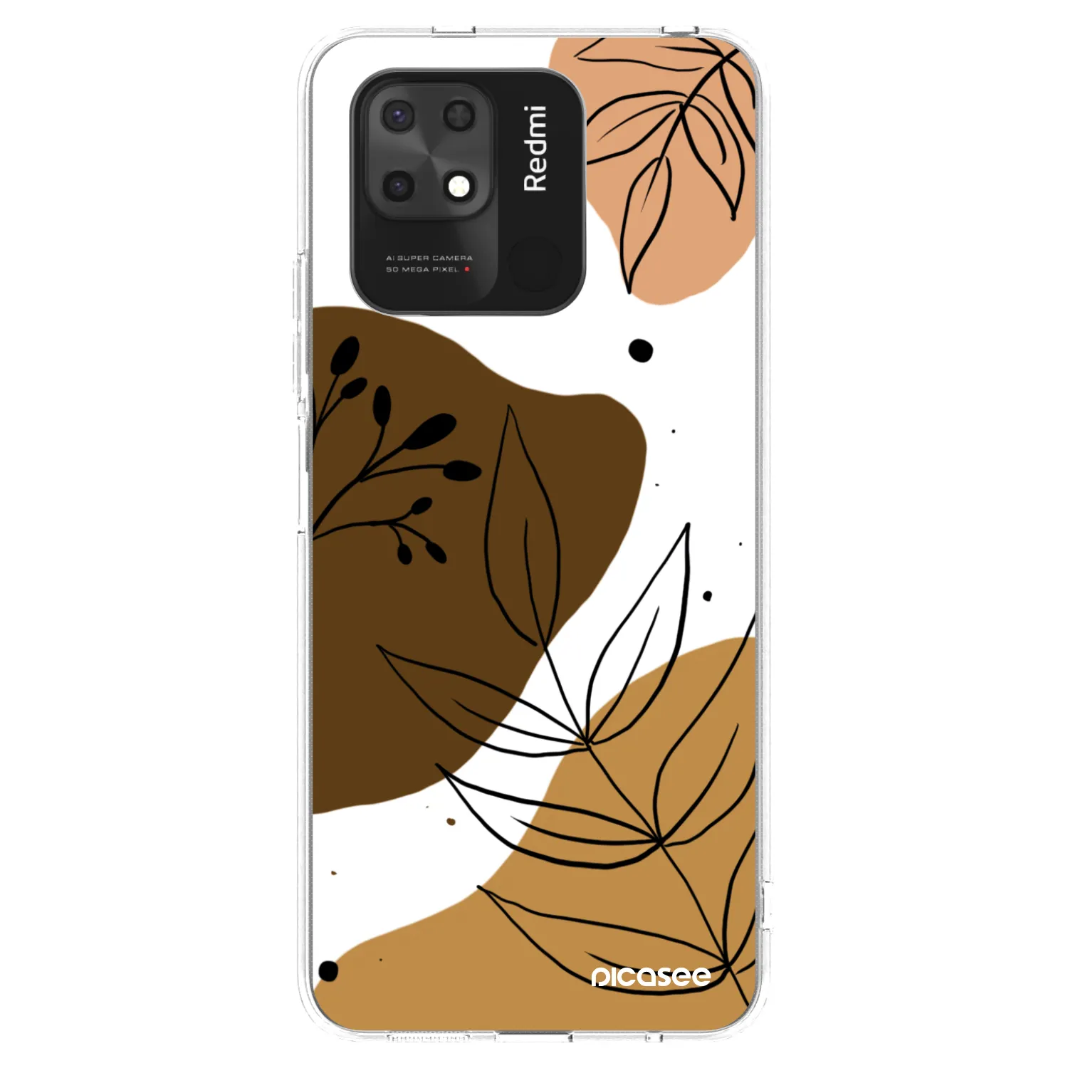 Picasee átlátszó szilikon tok az alábbi mobiltelefonokra Xiaomi Redmi 10C - Boho style