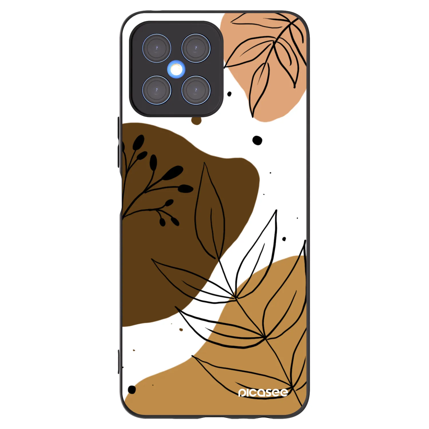 Picasee fekete szilikon tok az alábbi mobiltelefonokra Honor X8 4G - Boho style