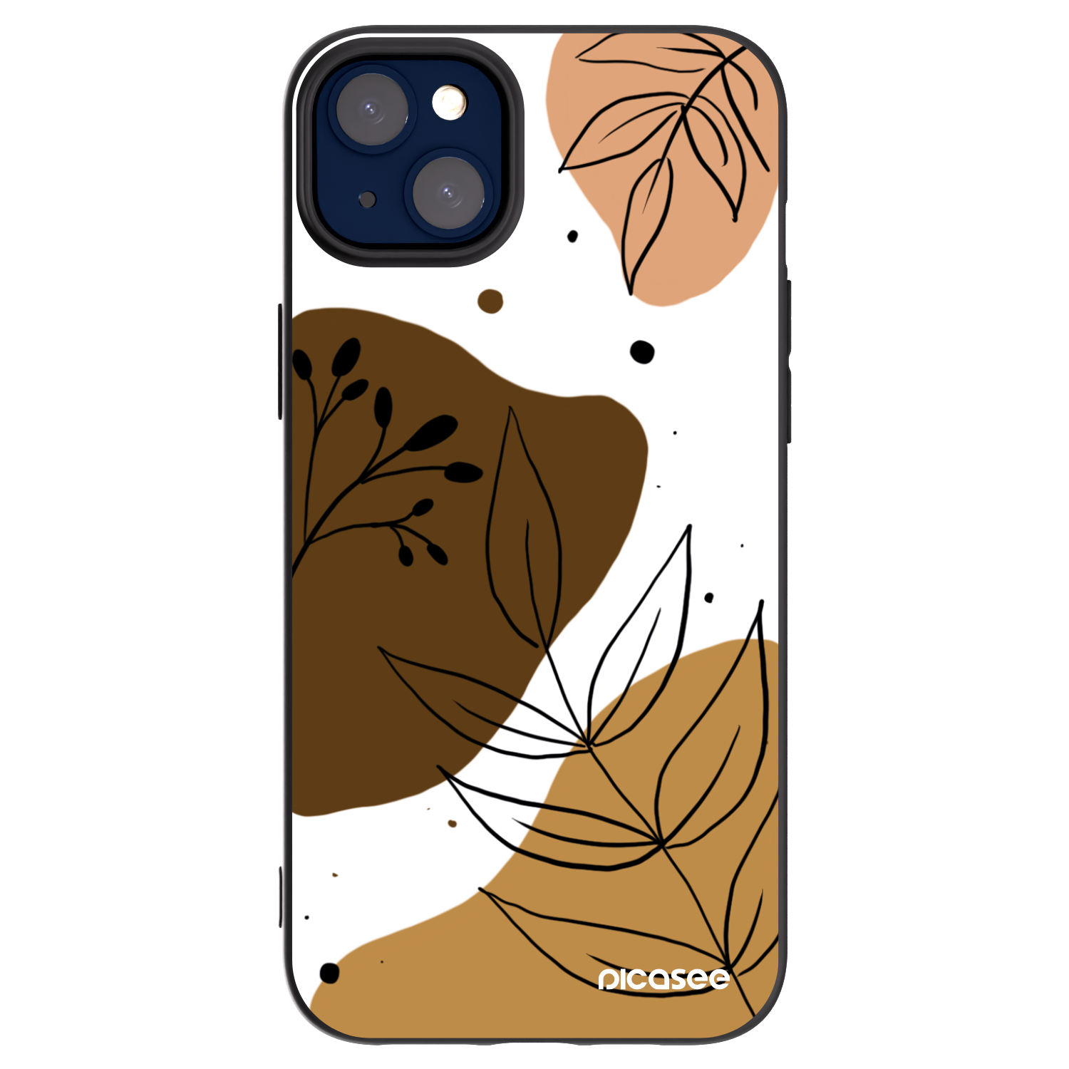 Picasee fekete szilikon tok az alábbi mobiltelefonokra Apple iPhone 14 Plus - Boho style