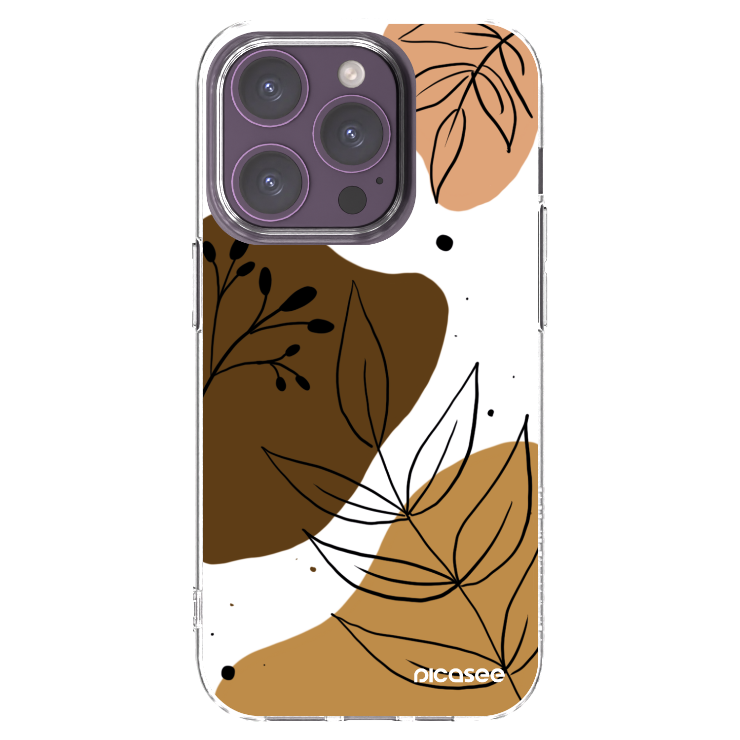 Picasee átlátszó szilikon tok az alábbi mobiltelefonokra Apple iPhone 14 Pro - Boho style