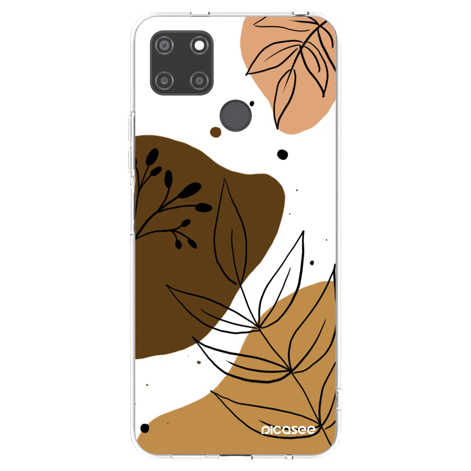 Picasee átlátszó szilikon tok az alábbi mobiltelefonokra Realme C21Y - Boho style