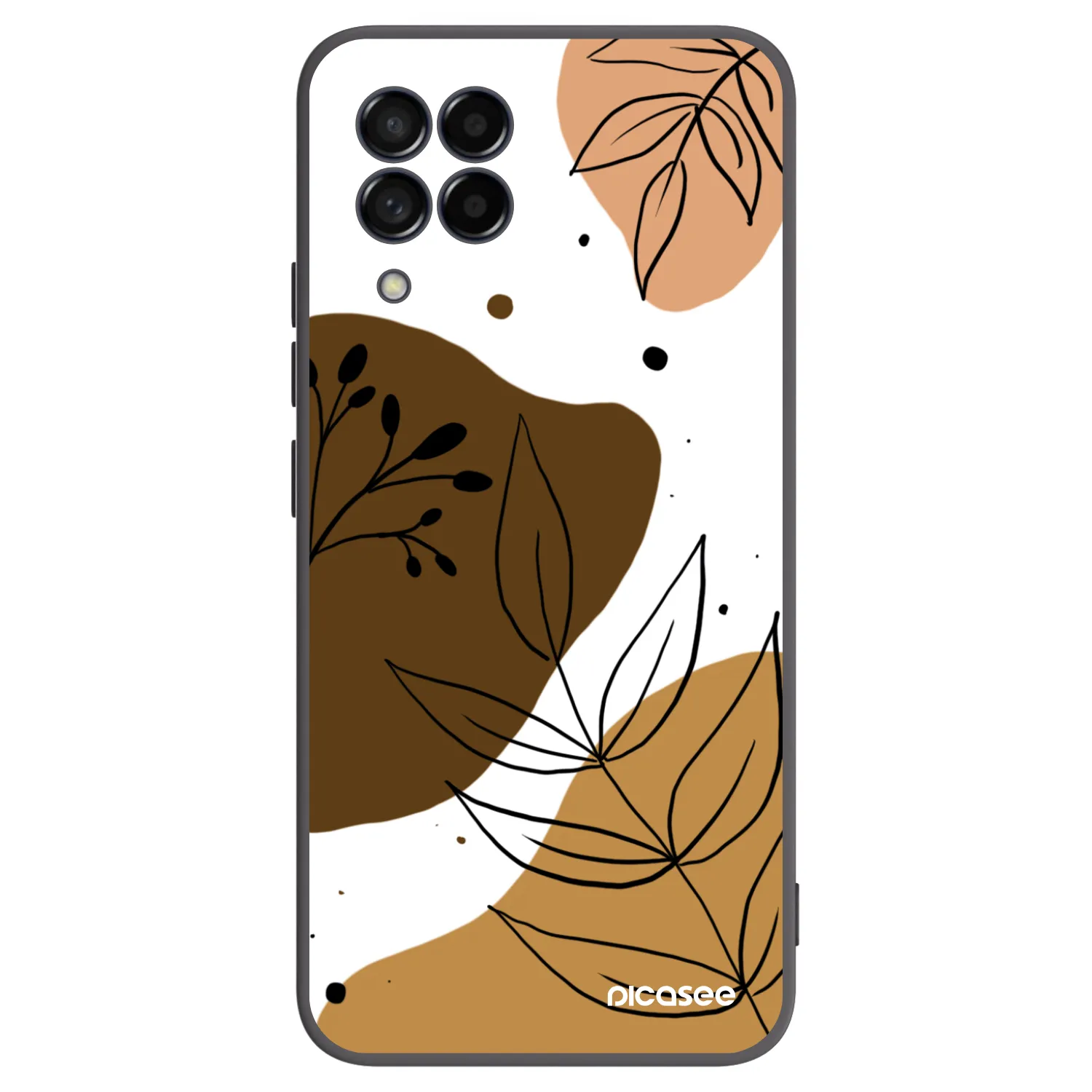 Picasee fekete szilikon tok az alábbi mobiltelefonokra Samsung Galaxy M53 5G - Boho style