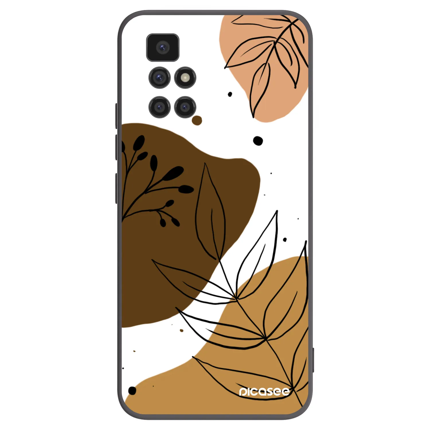 Picasee fekete szilikon tok az alábbi mobiltelefonokra Xiaomi Redmi 10 (2022) - Boho style