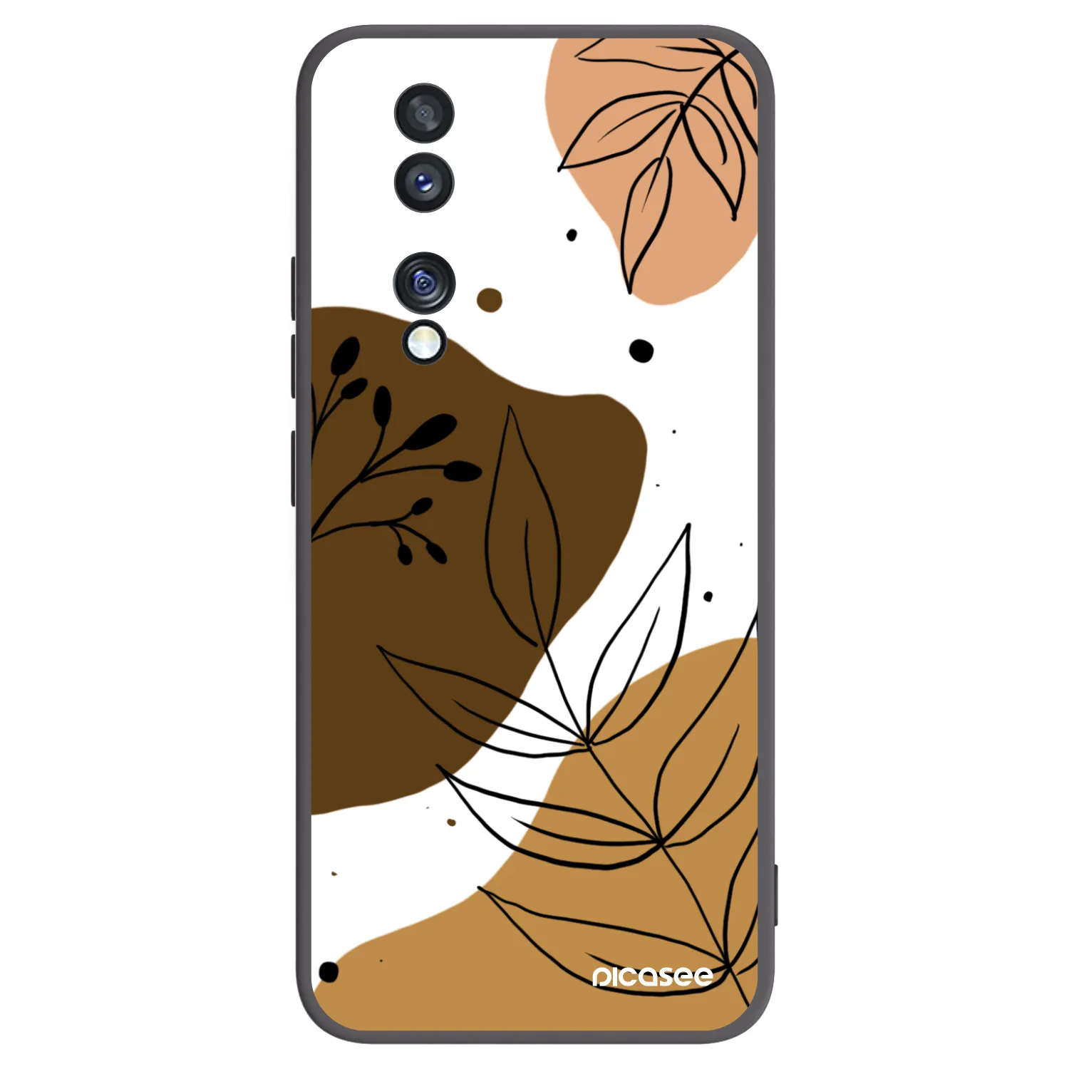 Picasee fekete szilikon tok az alábbi mobiltelefonokra Honor 70 - Boho style