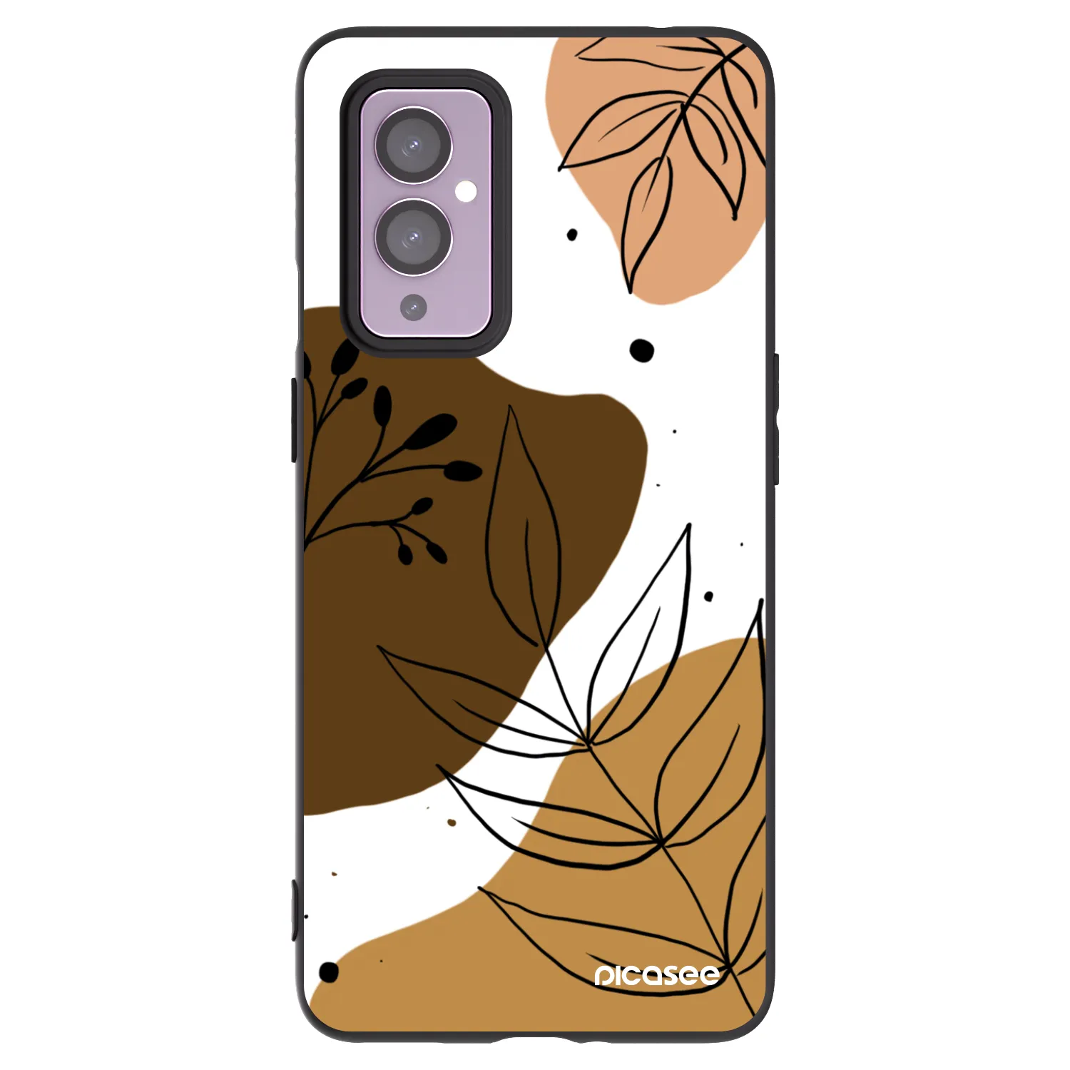 Picasee fekete szilikon tok az alábbi mobiltelefonokra OnePlus 9 - Boho style