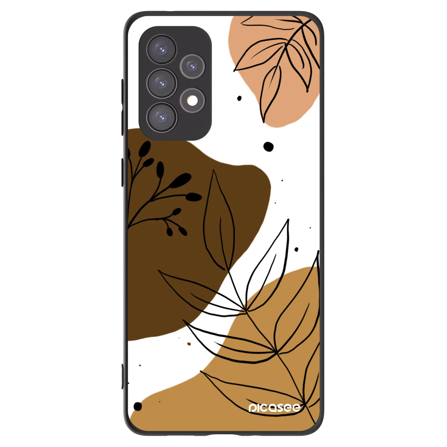 Picasee fekete szilikon tok az alábbi mobiltelefonokra Samsung Galaxy A73 5G - Boho style
