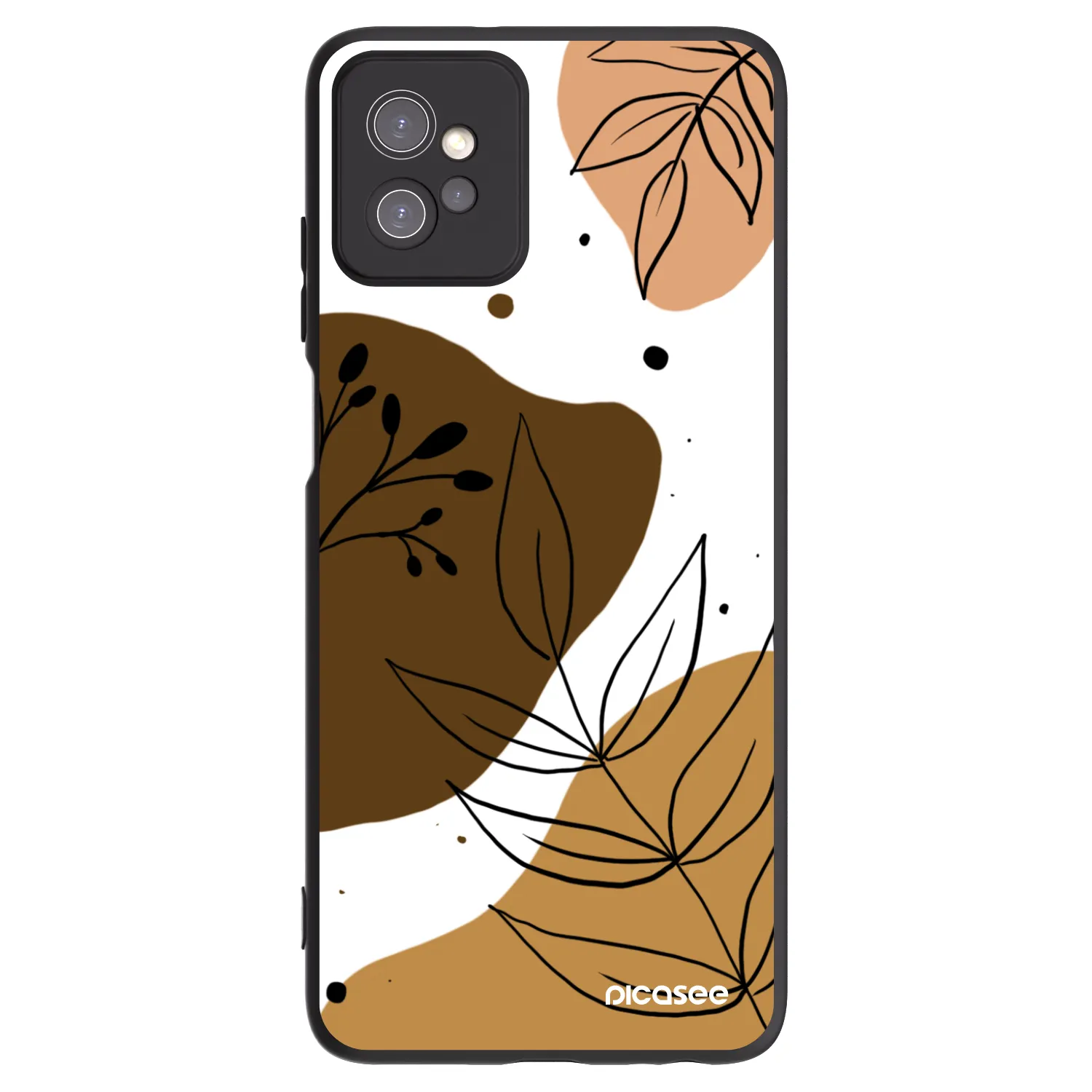 Picasee fekete szilikon tok az alábbi mobiltelefonokra Motorola Moto G32 - Boho style