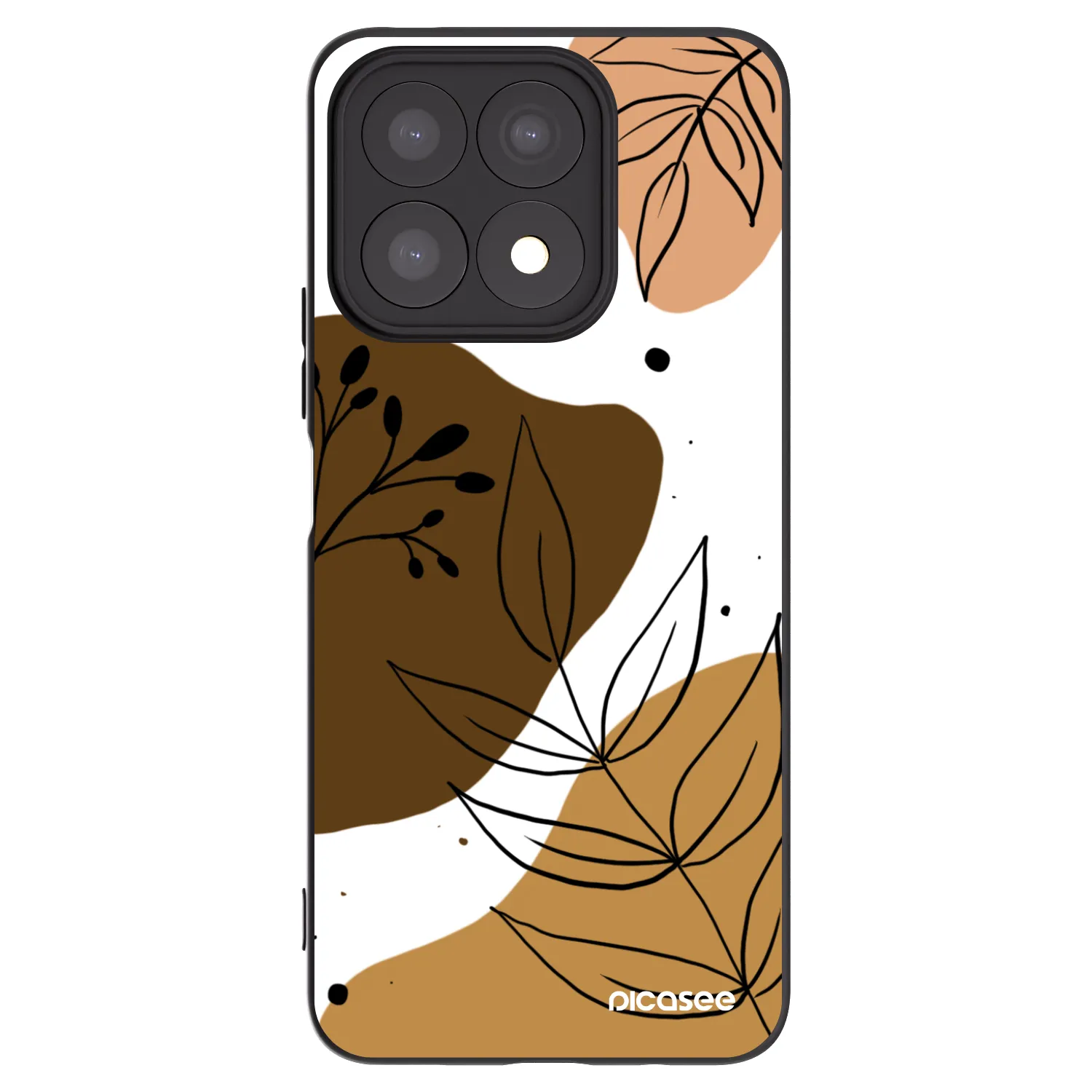 Picasee fekete szilikon tok az alábbi mobiltelefonokra Honor X8a - Boho style