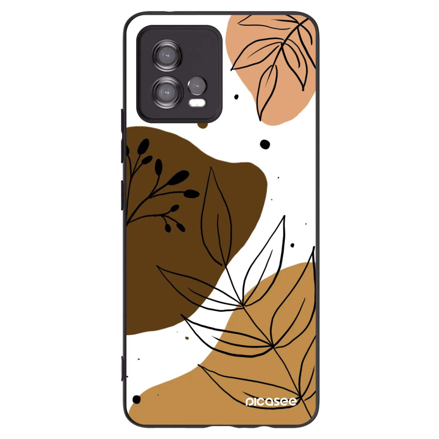 Picasee fekete szilikon tok az alábbi mobiltelefonokra Motorola Moto G72 - Boho style
