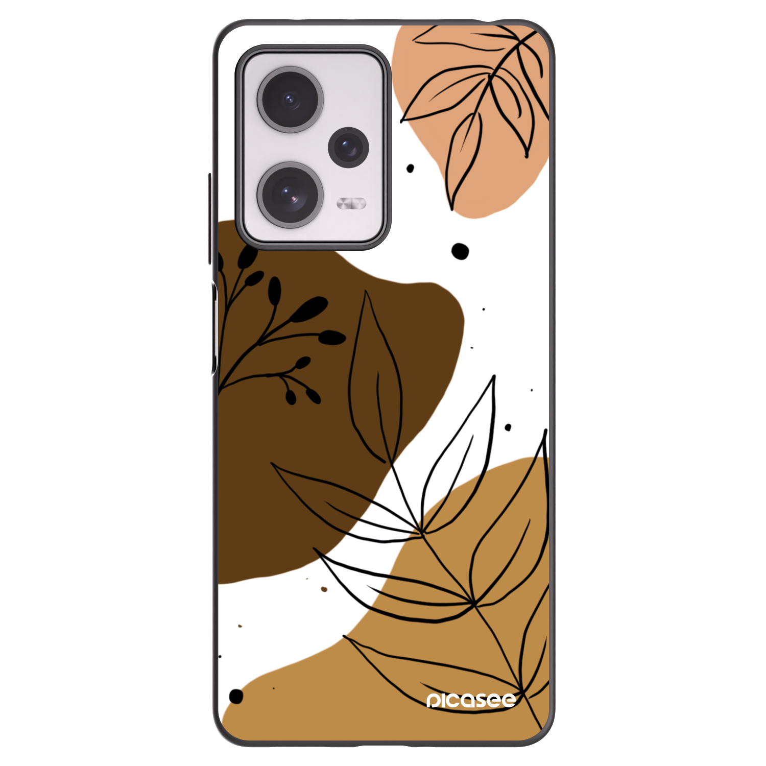 Picasee fekete szilikon tok az alábbi mobiltelefonokra Xiaomi Redmi Note 12 Pro+ 5G - Boho style