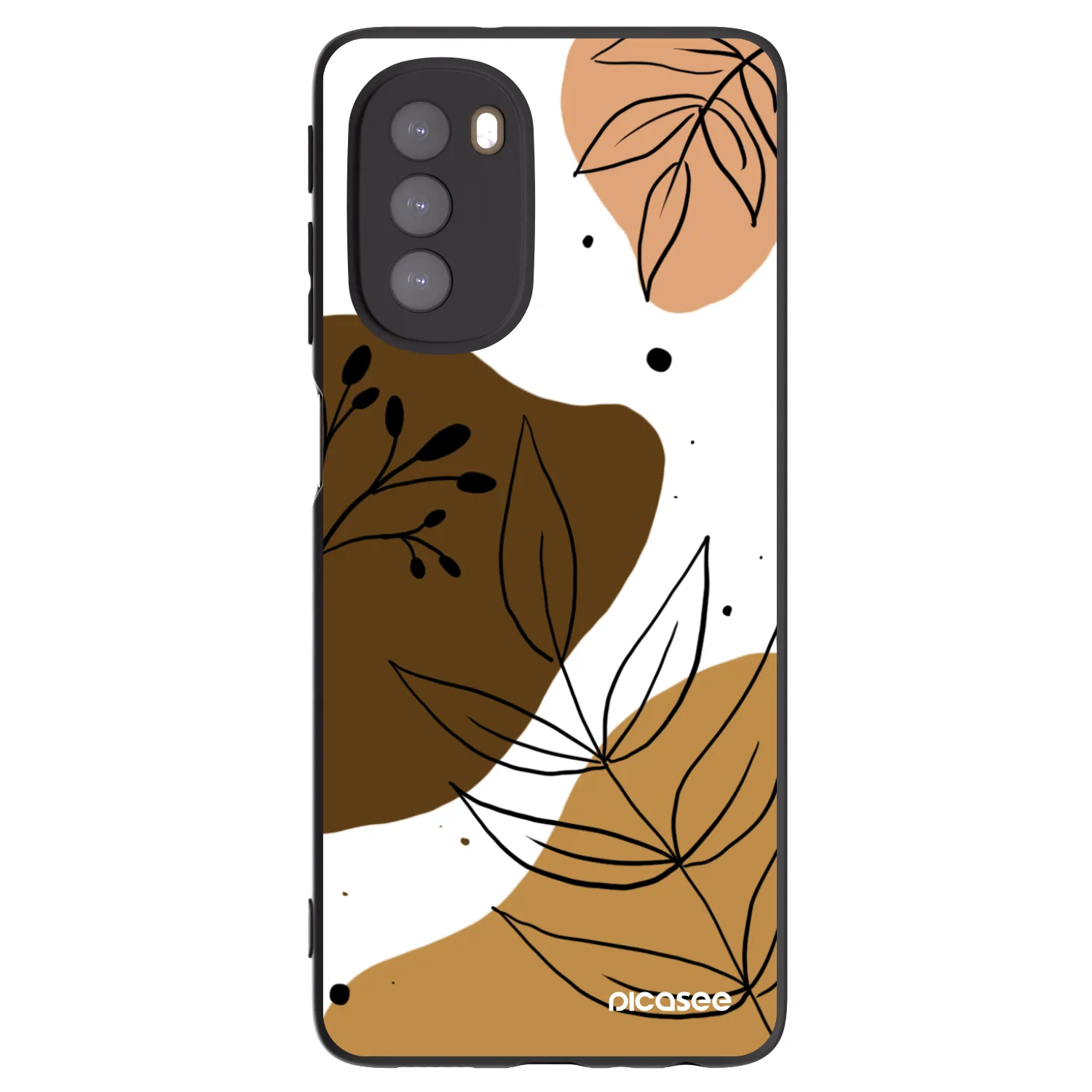 Picasee fekete szilikon tok az alábbi mobiltelefonokra Motorola Moto G51 - Boho style