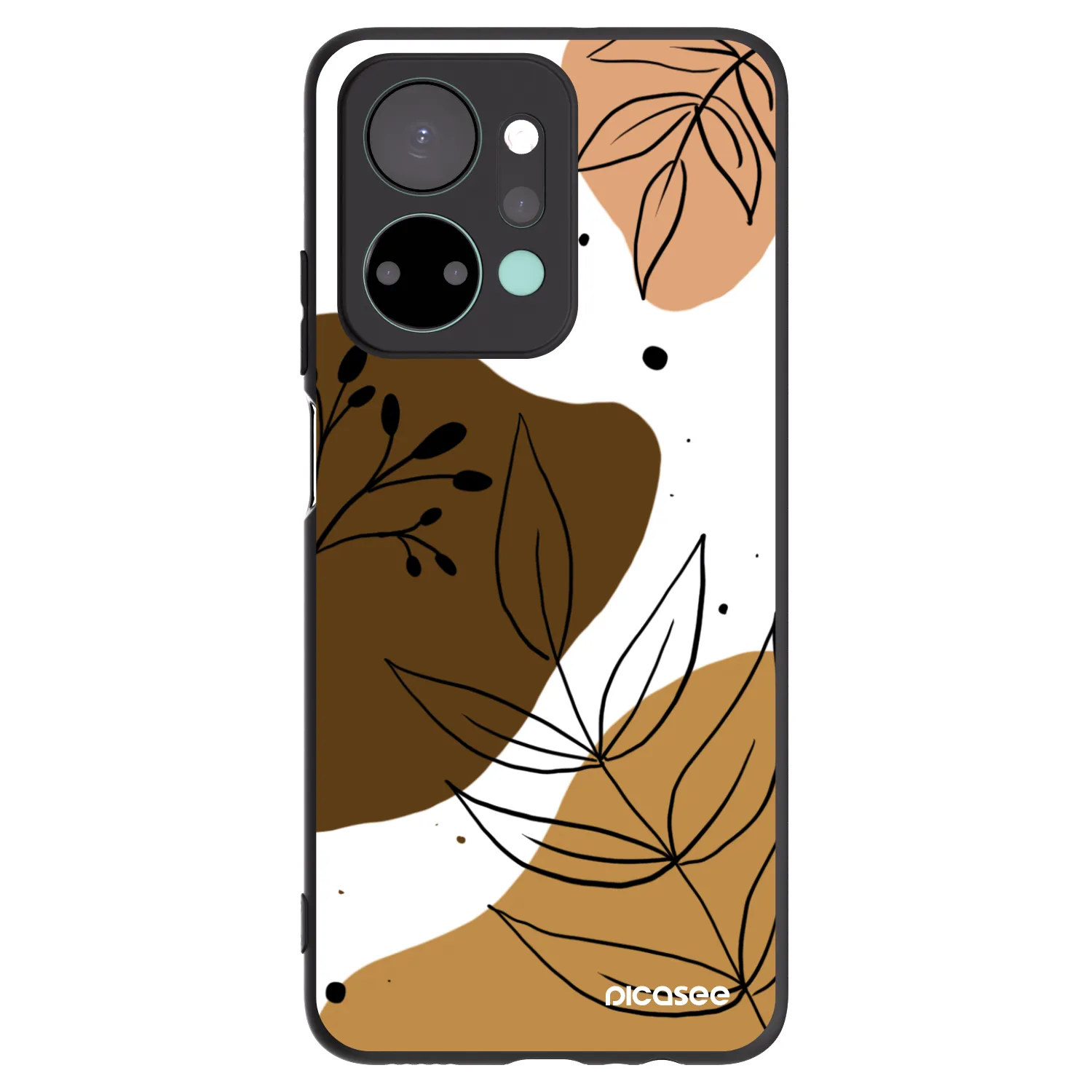 Picasee fekete szilikon tok az alábbi mobiltelefonokra Honor X7a - Boho style