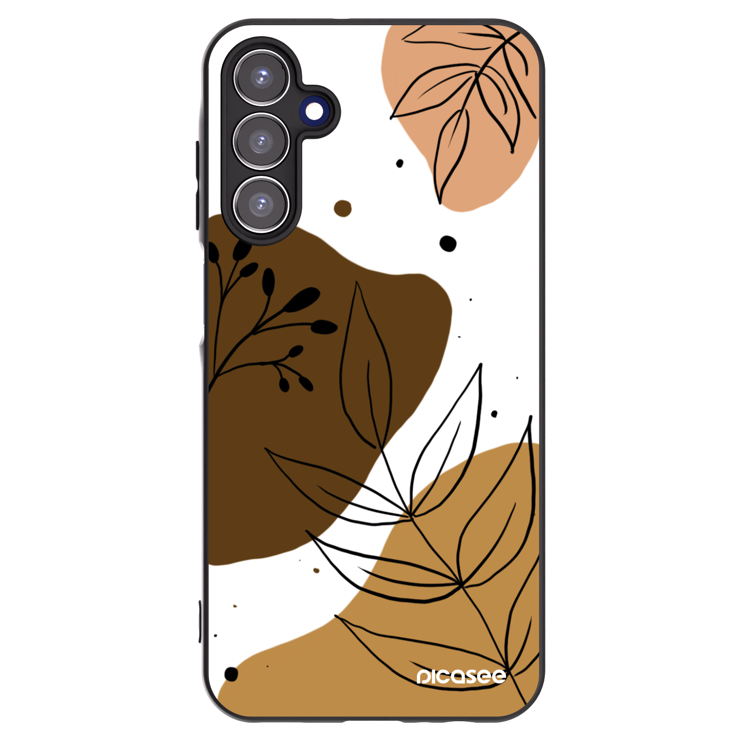 Picasee fekete szilikon tok az alábbi mobiltelefonokra Samsung Galaxy A15 A155F 4G - Boho style