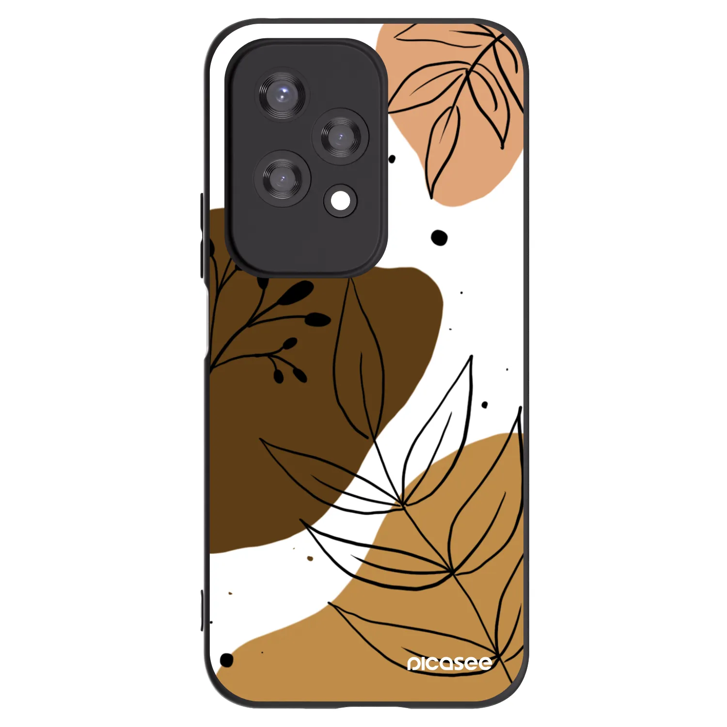 Picasee fekete szilikon tok az alábbi mobiltelefonokra Honor 200 Lite - Boho style