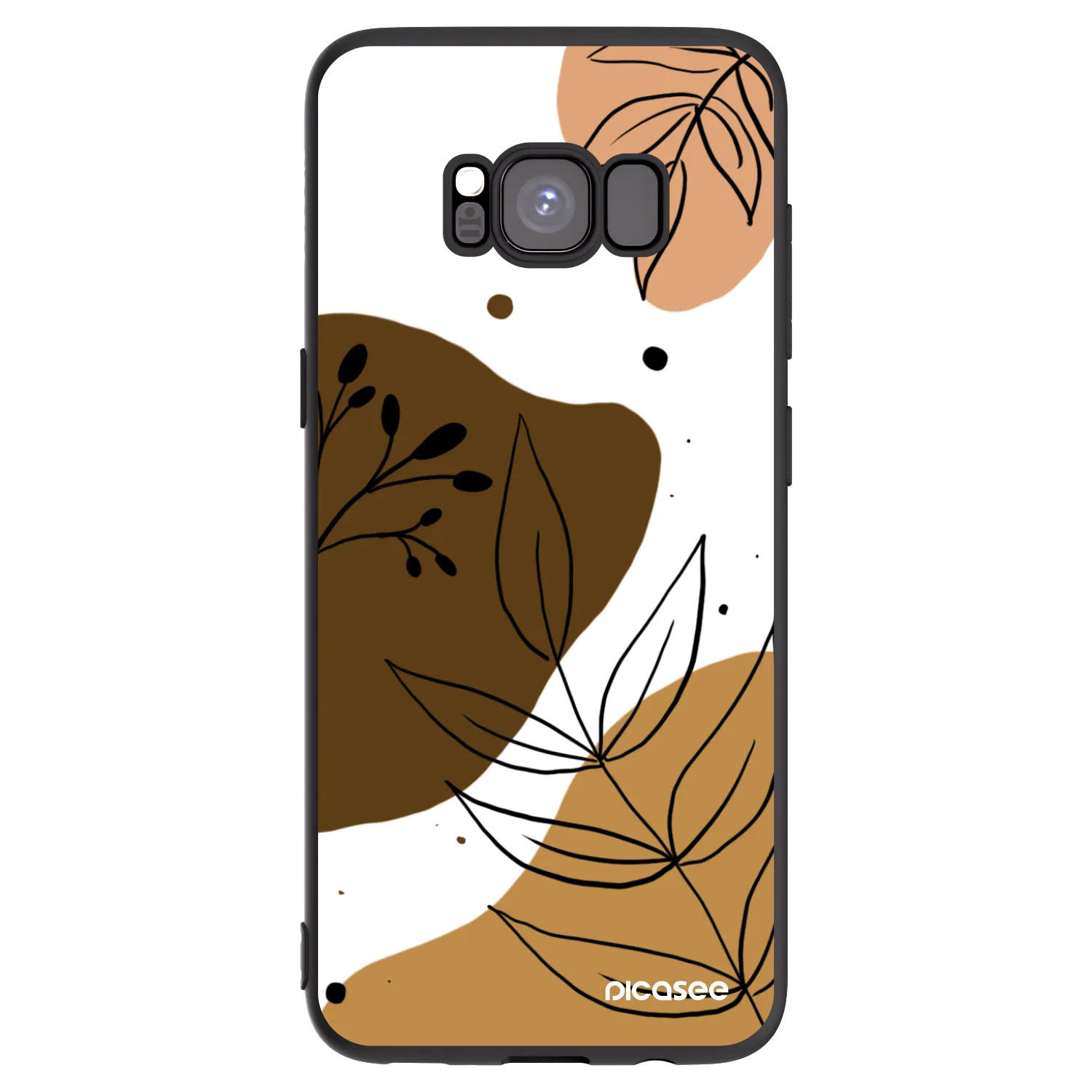 Picasee fekete szilikon tok az alábbi mobiltelefonokra Samsung Galaxy S8 G950F - Boho style