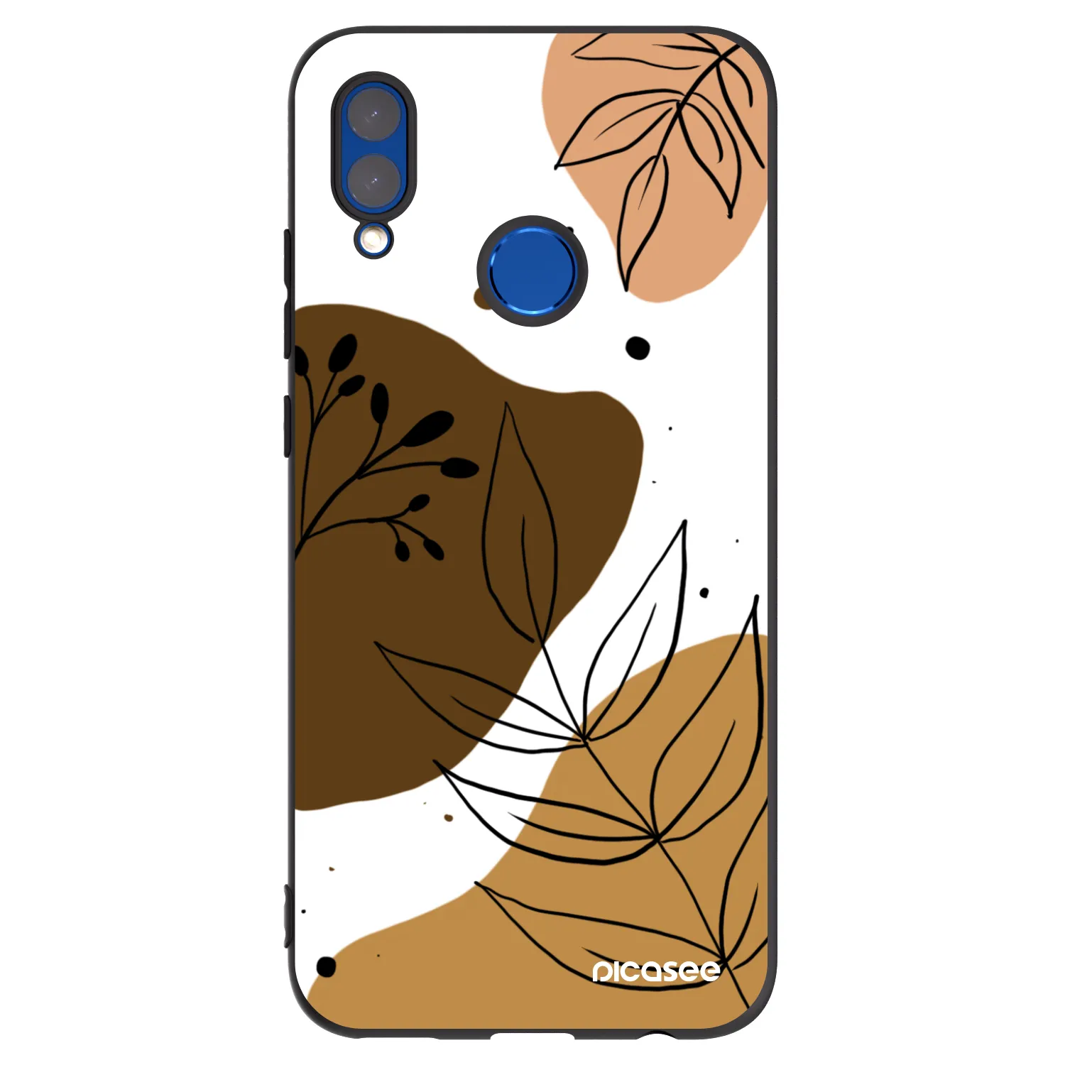 Picasee fekete szilikon tok az alábbi mobiltelefonokra Huawei P Smart 2019 - Boho style