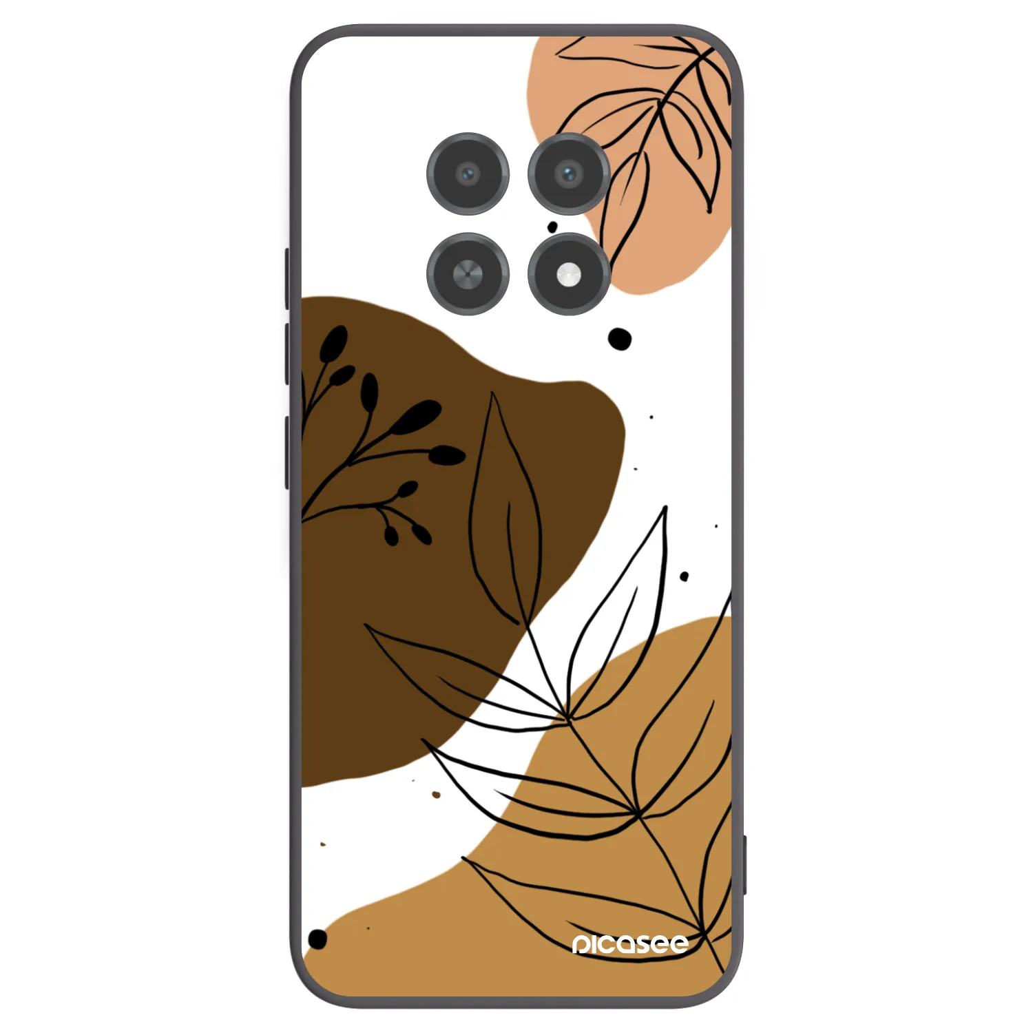 Picasee fekete szilikon tok az alábbi mobiltelefonokra Realme 12X - Boho style
