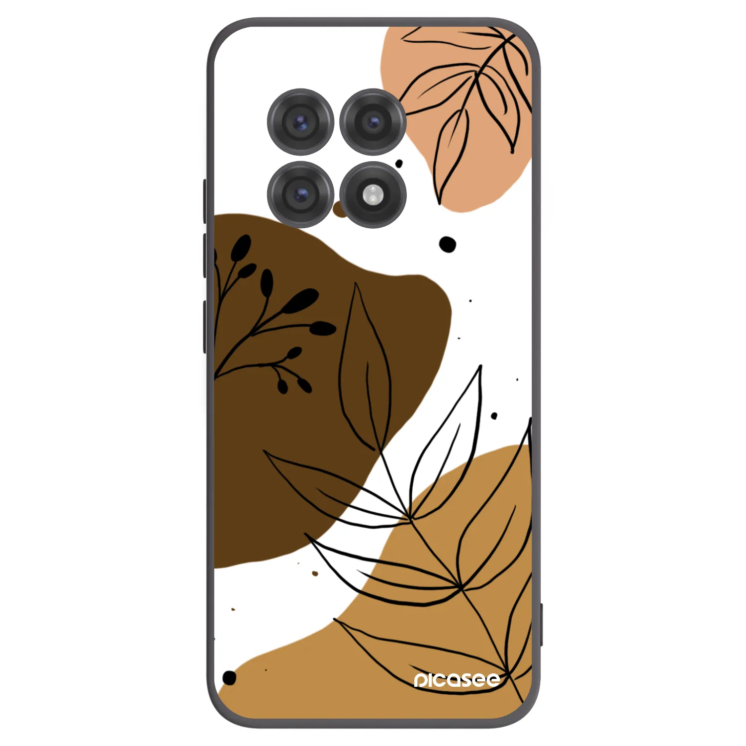 Picasee fekete szilikon tok az alábbi mobiltelefonokra OnePlus 13R 5G - Boho style
