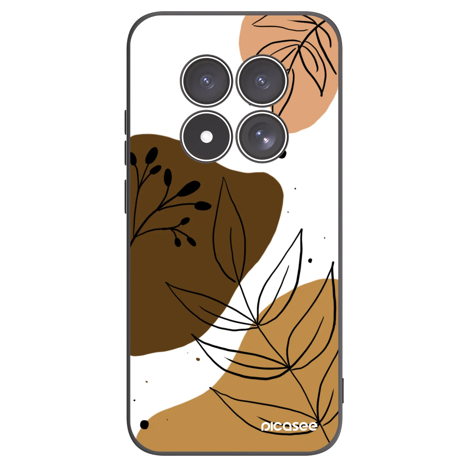 Picasee fekete szilikon tok az alábbi mobiltelefonokra Xiaomi Redmi Note 15 Pro 4G - Boho style