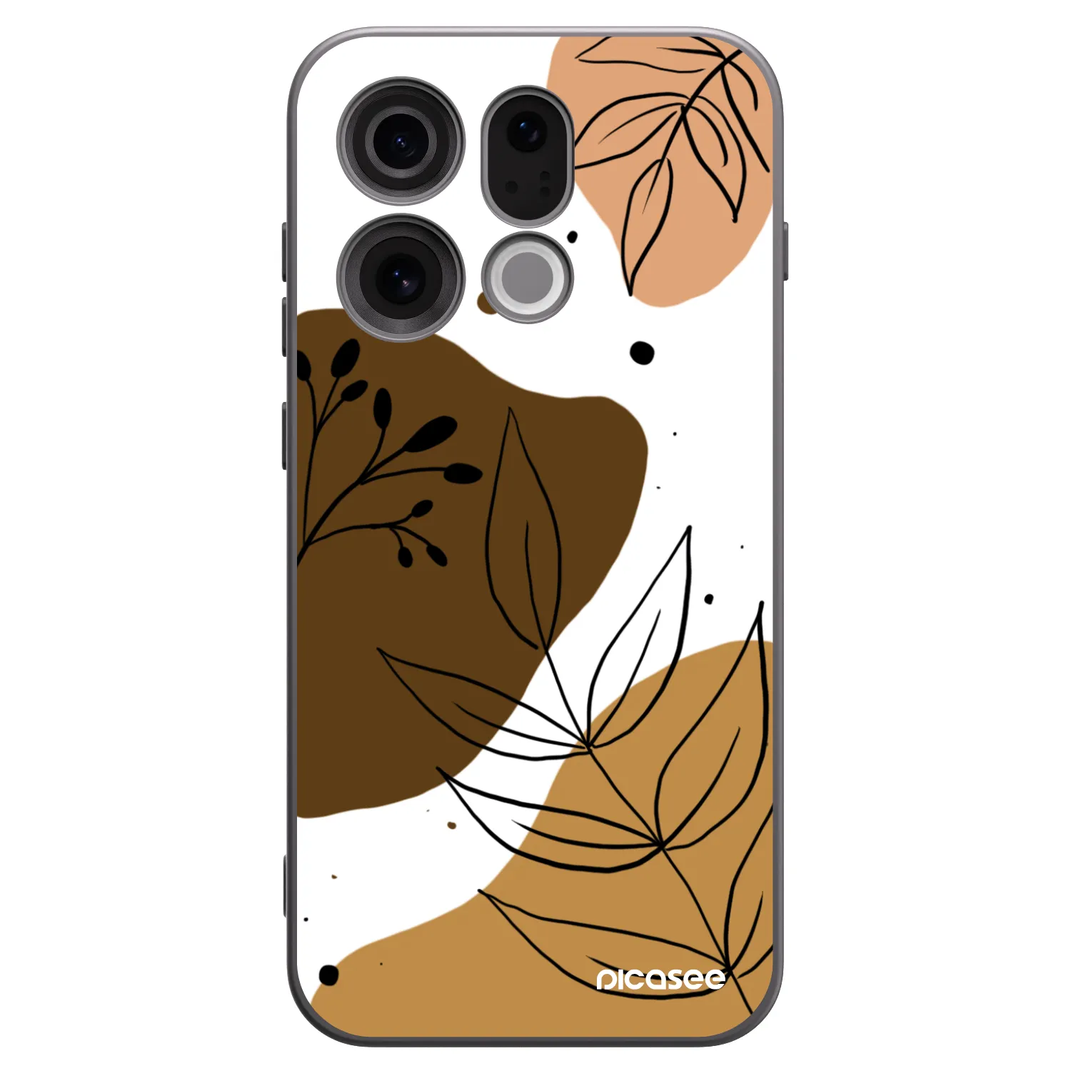 Picasee fekete szilikon tok az alábbi mobiltelefonokra OPPO Find X9 - Boho style