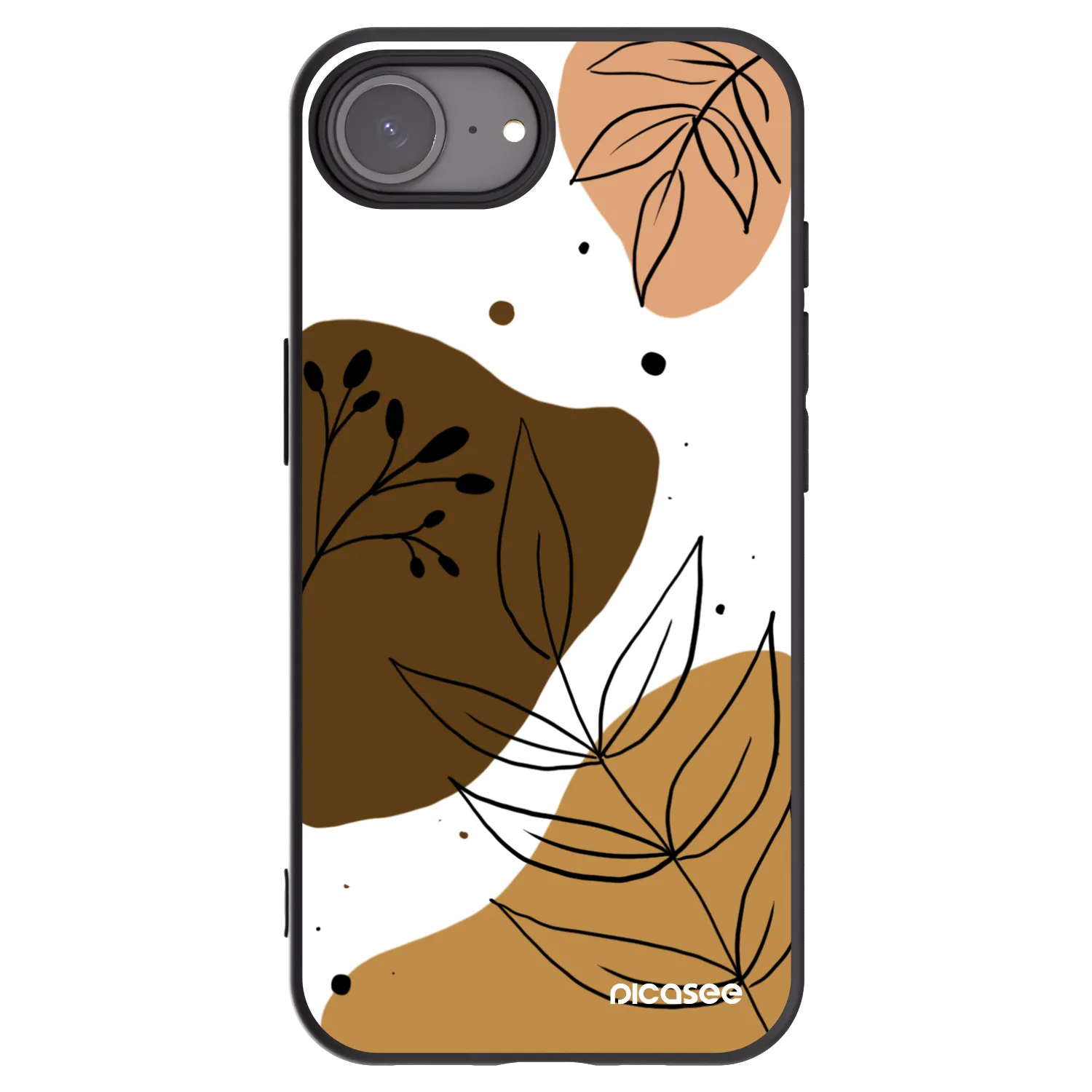 Picasee fekete szilikon tok az alábbi mobiltelefonokra Apple iPhone 17e - Boho style