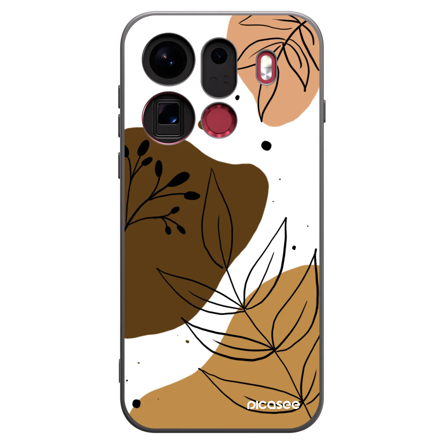 Picasee fekete szilikon tok az alábbi mobiltelefonokra OPPO Find X9 Pro - Boho style