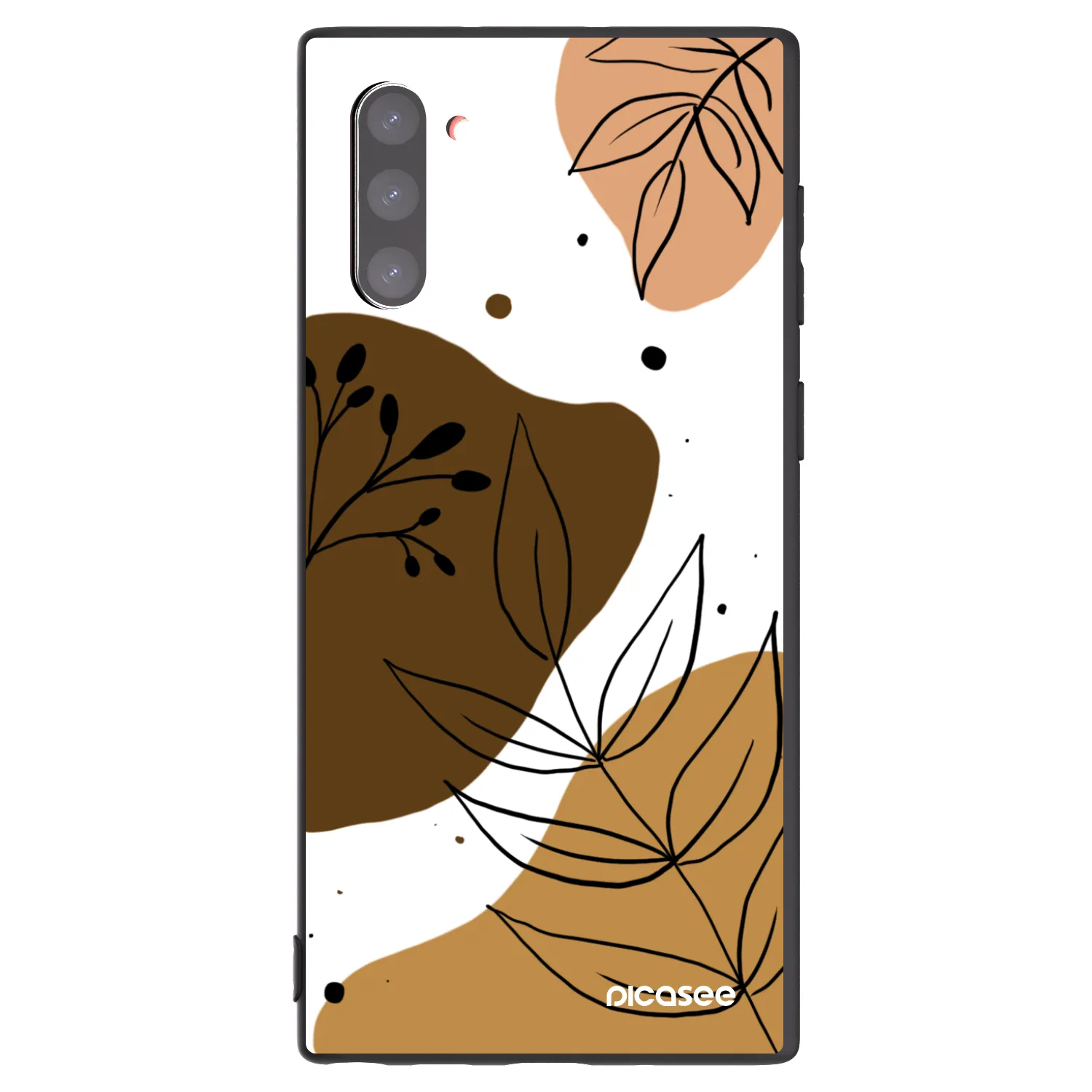 Picasee fekete szilikon tok az alábbi mobiltelefonokra Samsung Galaxy Note 10 N970F - Boho style