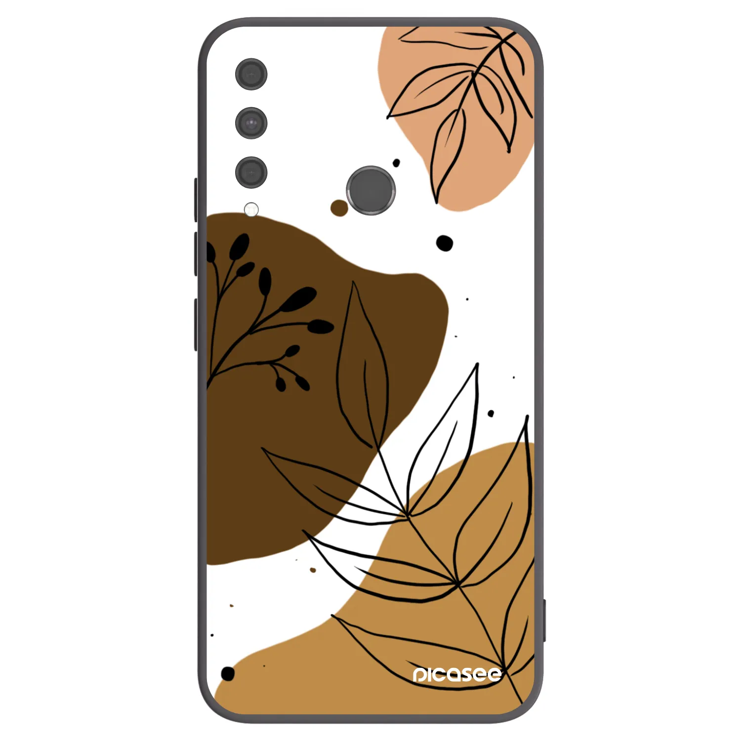 Picasee fekete szilikon tok az alábbi mobiltelefonokra Huawei P40 Lite E - Boho style