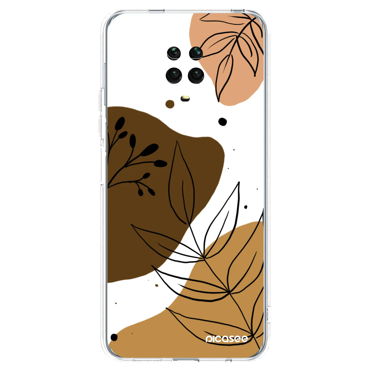 Picasee átlátszó szilikon tok az alábbi mobiltelefonokra Xiaomi Redmi Note 9 Pro - Boho style